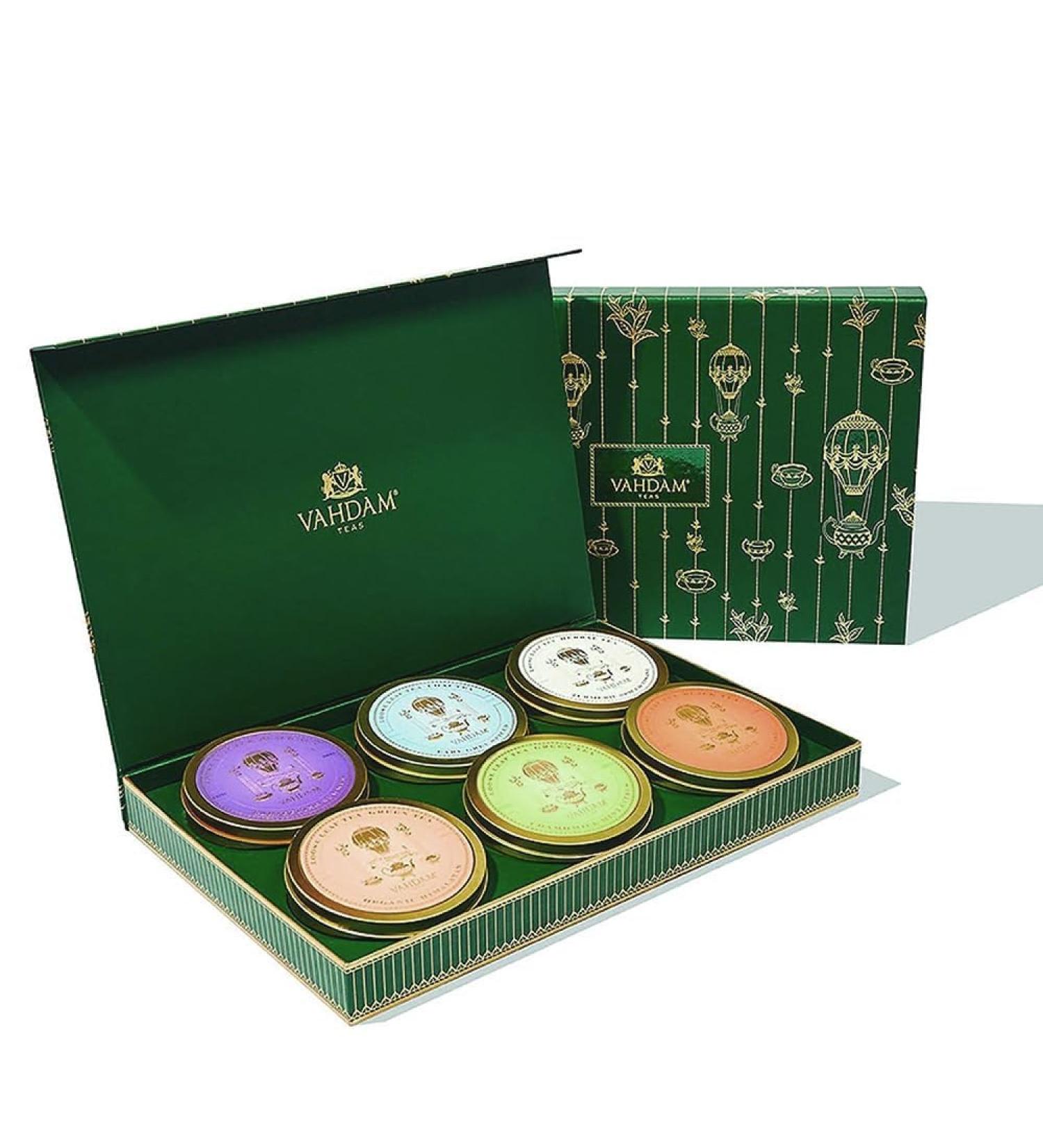 VAHDAM Green Tea Gift Set - 6 Premium Loose Leaf Teas | Gluten-Free | Christmas 2023 Gifts for Men, Women & Adults - Buy Online on GoSupps.com