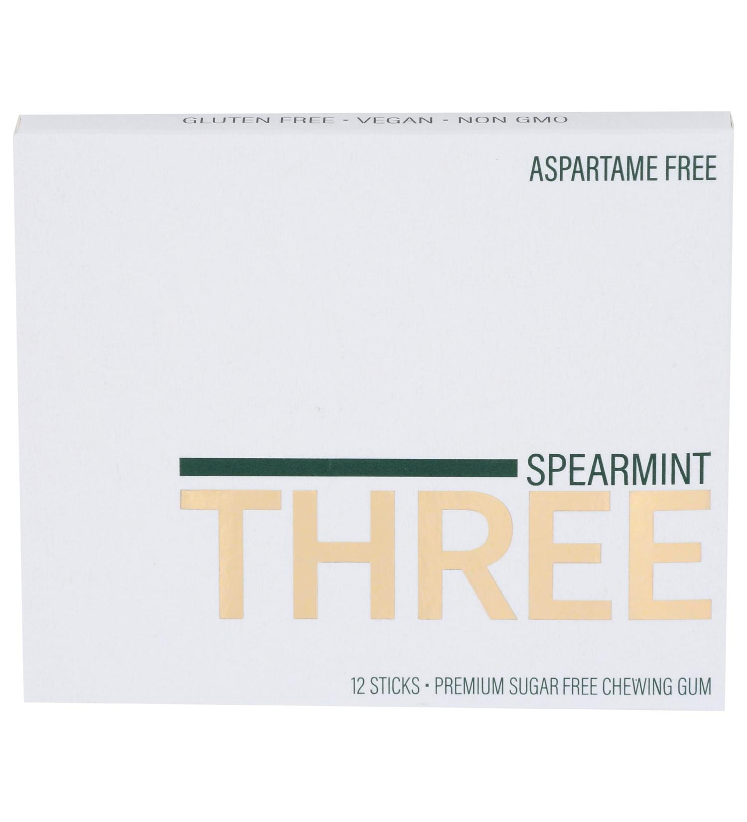 PUR Spearmint Sugar Free Gum - 12 Sticks | Refreshing & Keto-Friendly - Buy Online on GoSupps.com