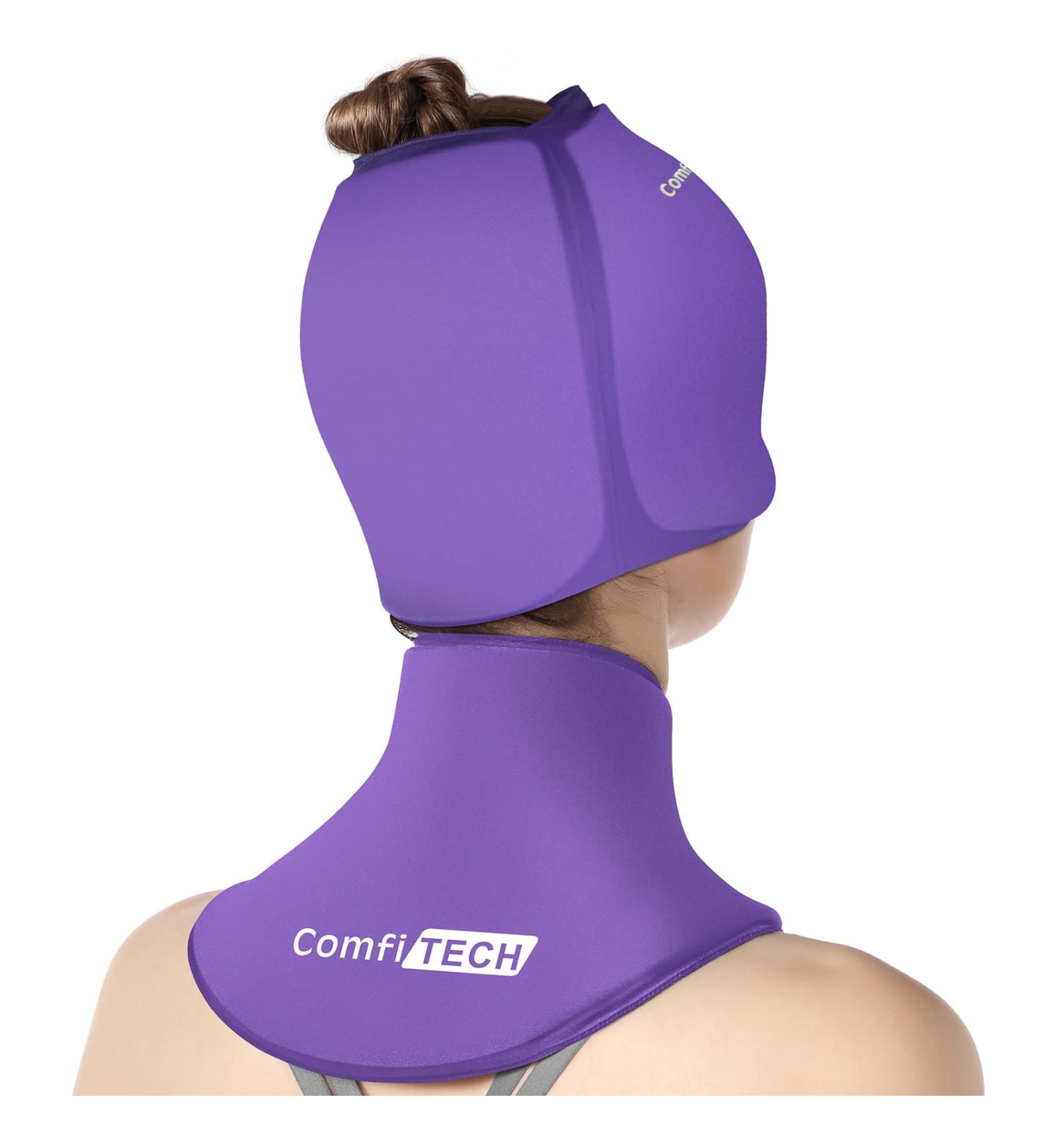 ComfiTECH Migraine Relief Cap & Neck Ice Pack - Headache & Neck Pain Relief Gel Wrap for Sinus Headaches, Stress & Cervical Surgery Recovery - Buy Online on GoSupps.com