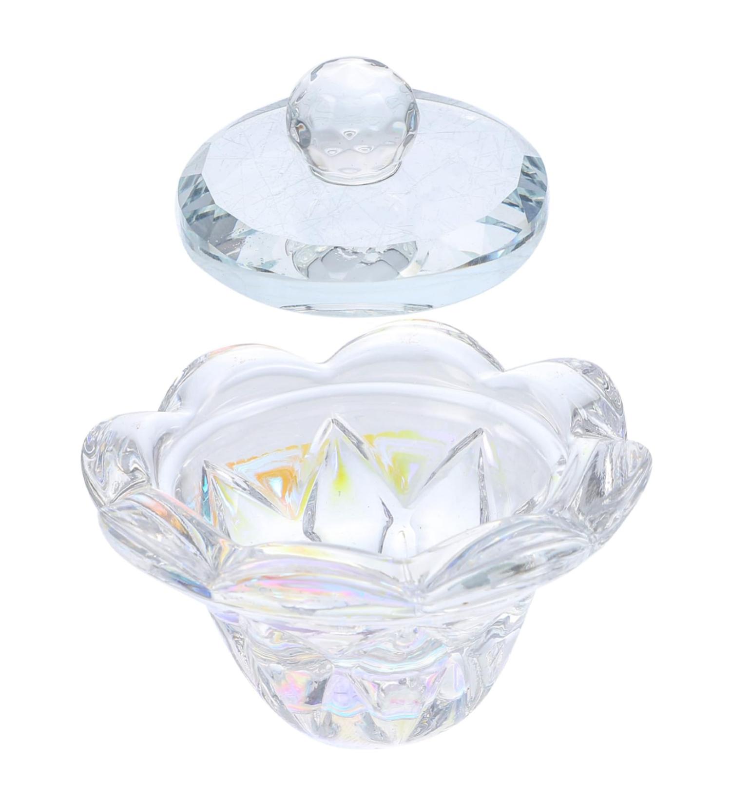 Ipetboom 1pc Nail Art Crystal Cup Vitroleros Para Mini Nail Dappen Dish Nail Cup Dappen Dish Bowl Glass Mixing Dish Dappen Dish Acrylic Nails Nail Glassware Monomer Plate Manicure - Buy Online on GoSupps.com