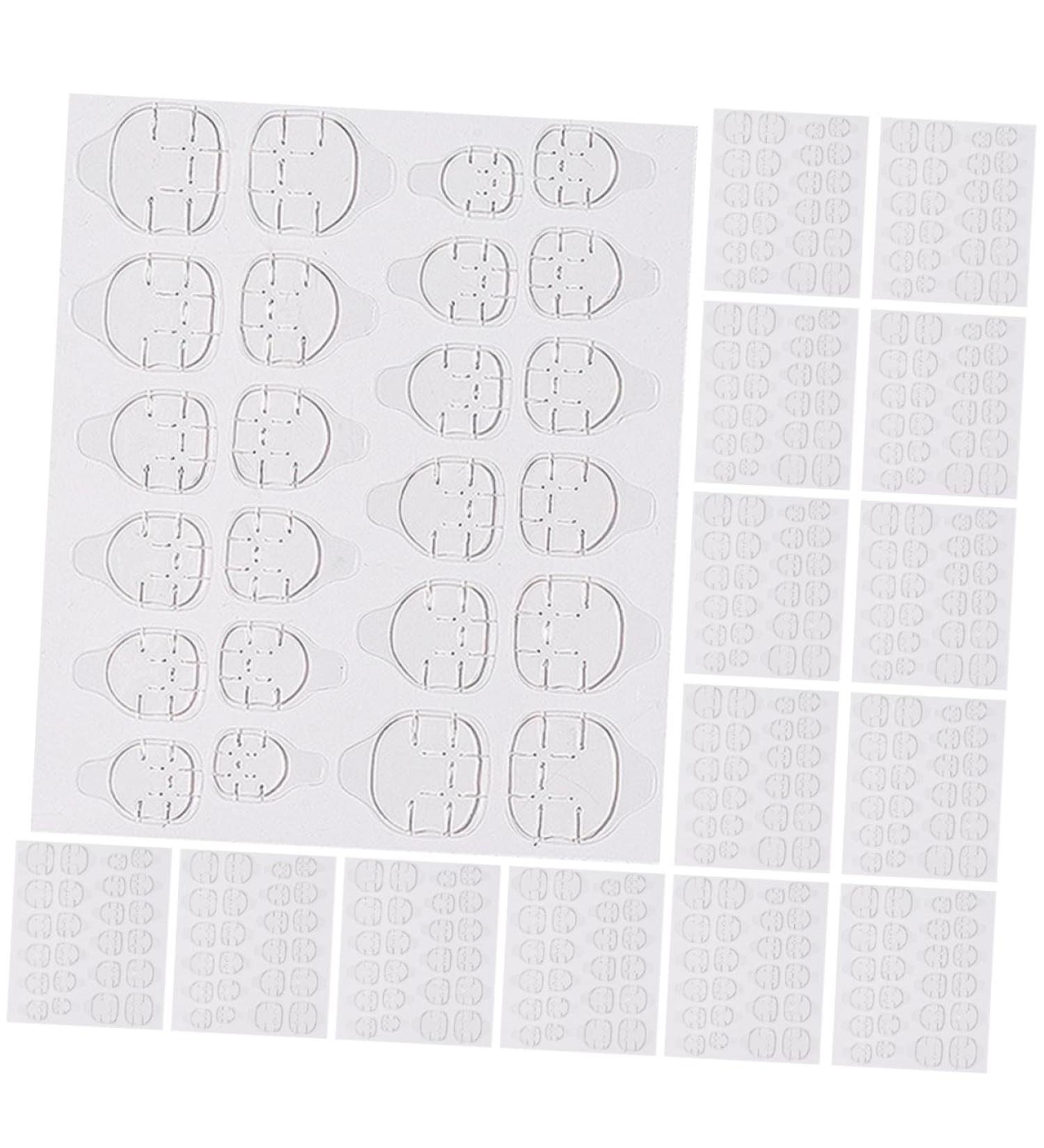 POPETPOP 20 Sheets nail stickers double sided sticker nail sticky tabs sticker double sided tape high viscosity invisible nail nail glue plastic false toenails for big toe jelly - Buy Online on GoSupps.com