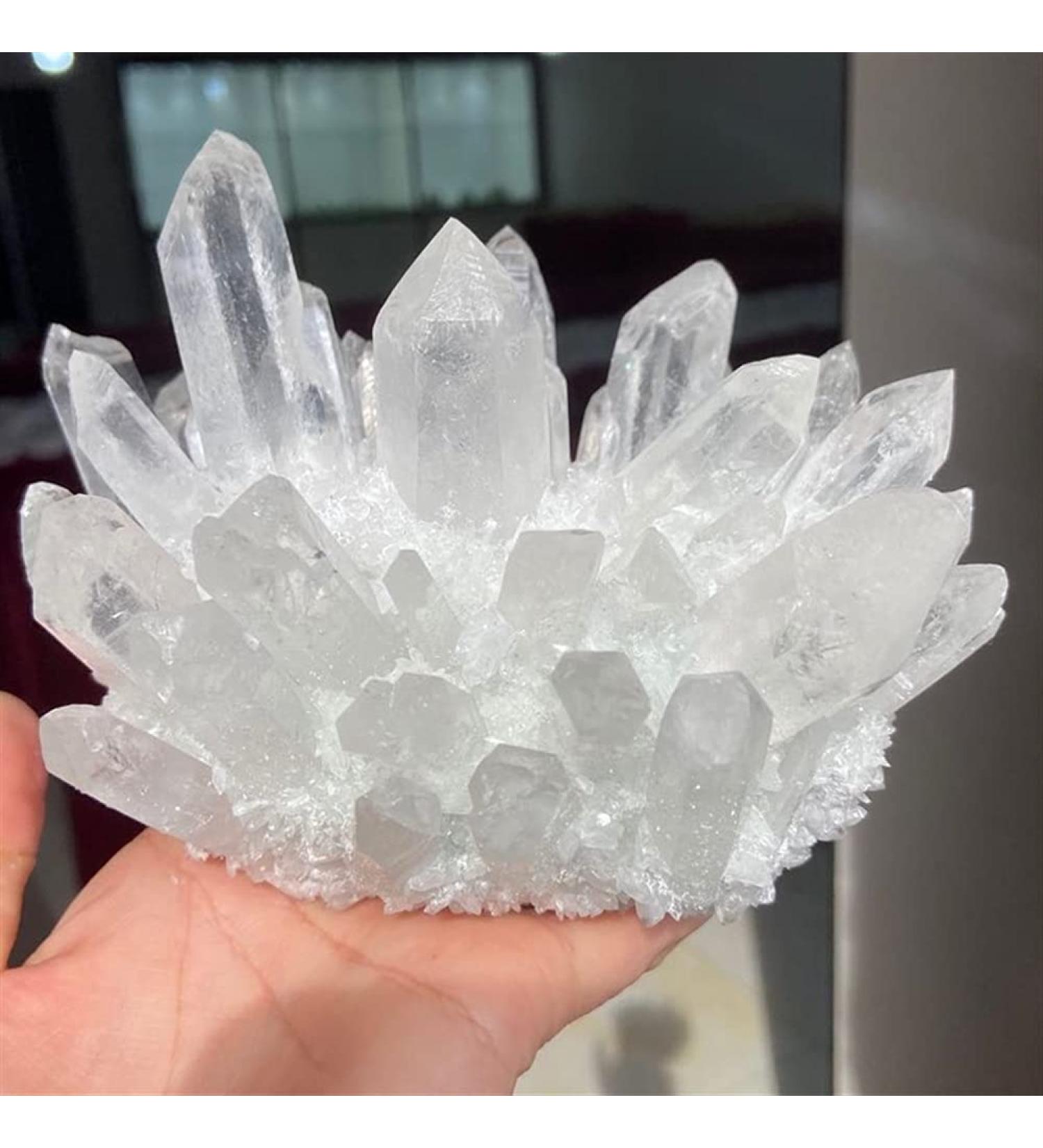 Natural Crystal Rough Crystal 1000g Natural Clear White Quartz Crystal Cluster Point Stone (Size : 1000g) - Buy Online on GoSupps.com