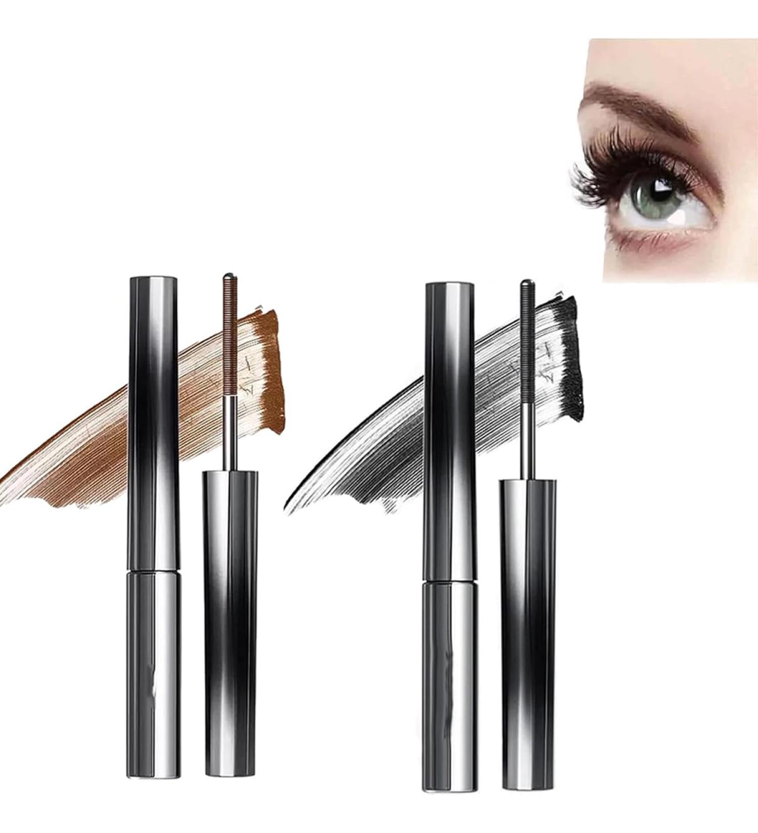 Olivia Blaire Iron Wand Mascara 3D Curling Eyelash Iron Mascara Curling Iron Mascara Waterproof Long Lasting Lash Extensions Mascara Volume & Length Without Smudging (1PCS-Black+1PCS-brown) - Buy Online on GoSupps.com