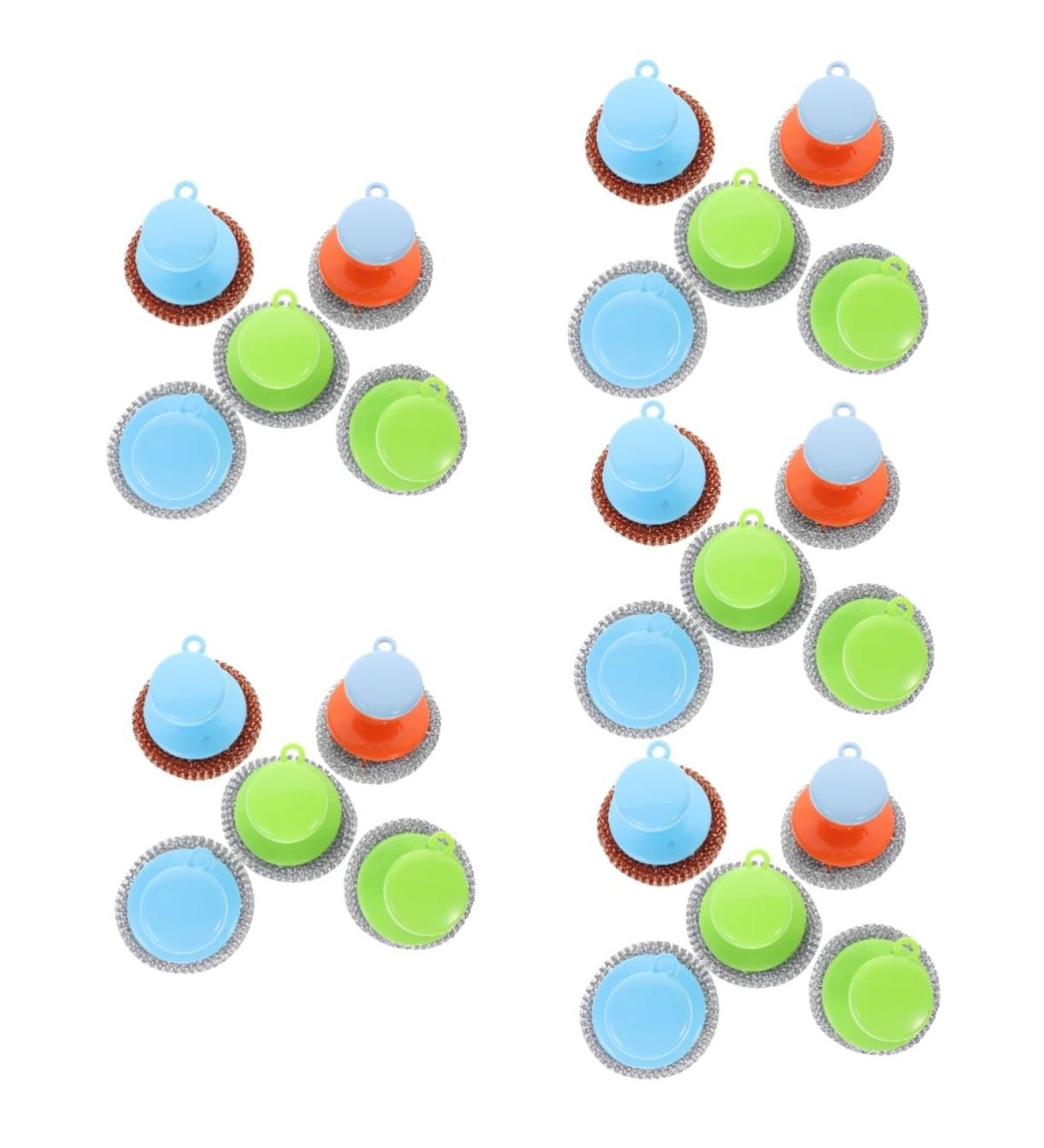 ABOOFAN 25 Sets Wire Brush Handle - Steel Wool Scrubber & Grill Utensils for Effective Cleaning | Household Tools & Cleaning Sponges - Buy Online on GoSupps.com