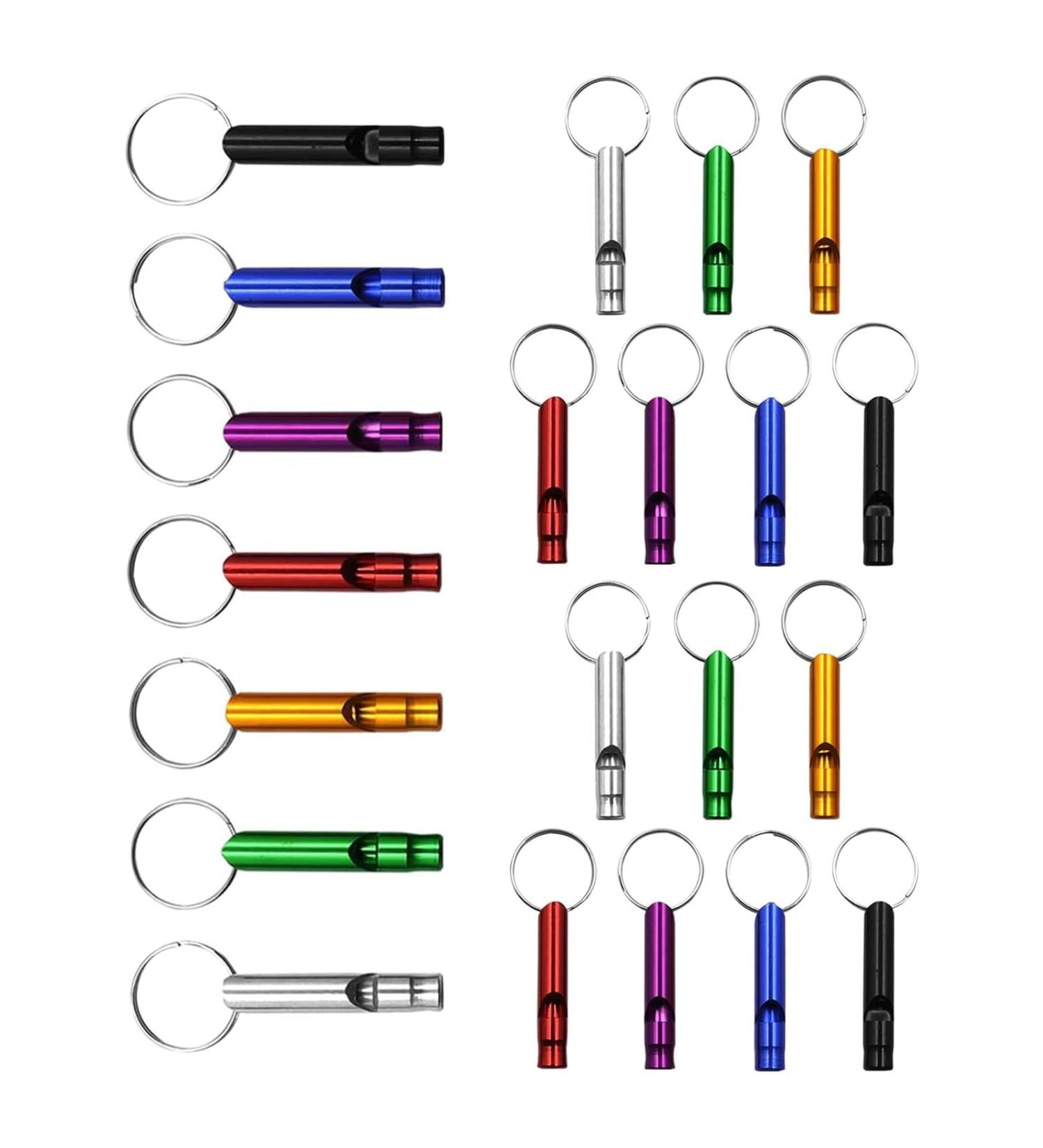 Xintangxia 21-Piece Aluminum Alloy Sport Triller Pipe Emergency Outdoor Survival Signal Pipe for Sports Referees Hiking Camping & Climbing - Buy Online on GoSupps.com