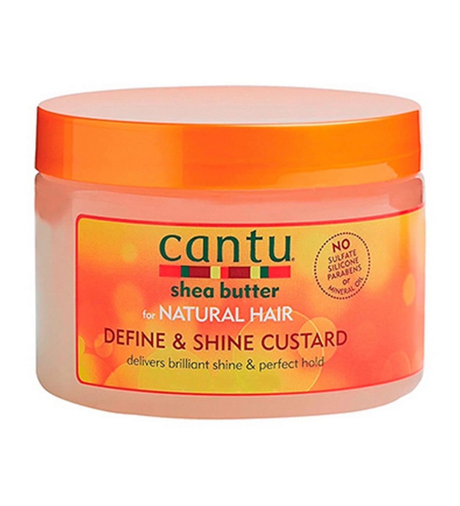 Cantu Shea Butter for Natural Hair Define & Shine Custard 12 Ounce (Pack of 6)
