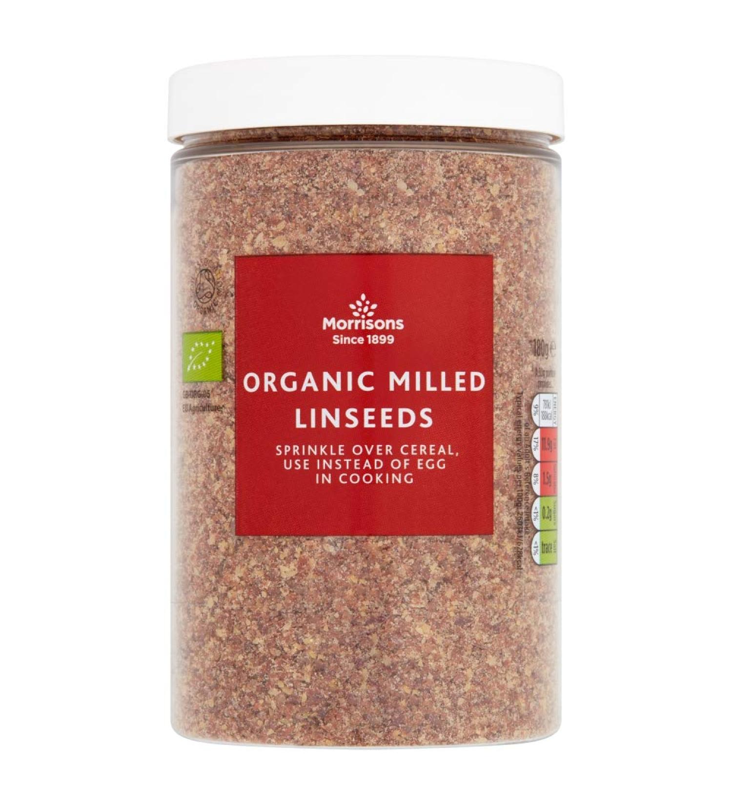Morrisons Organic Milled Linseeds 180 g x 6