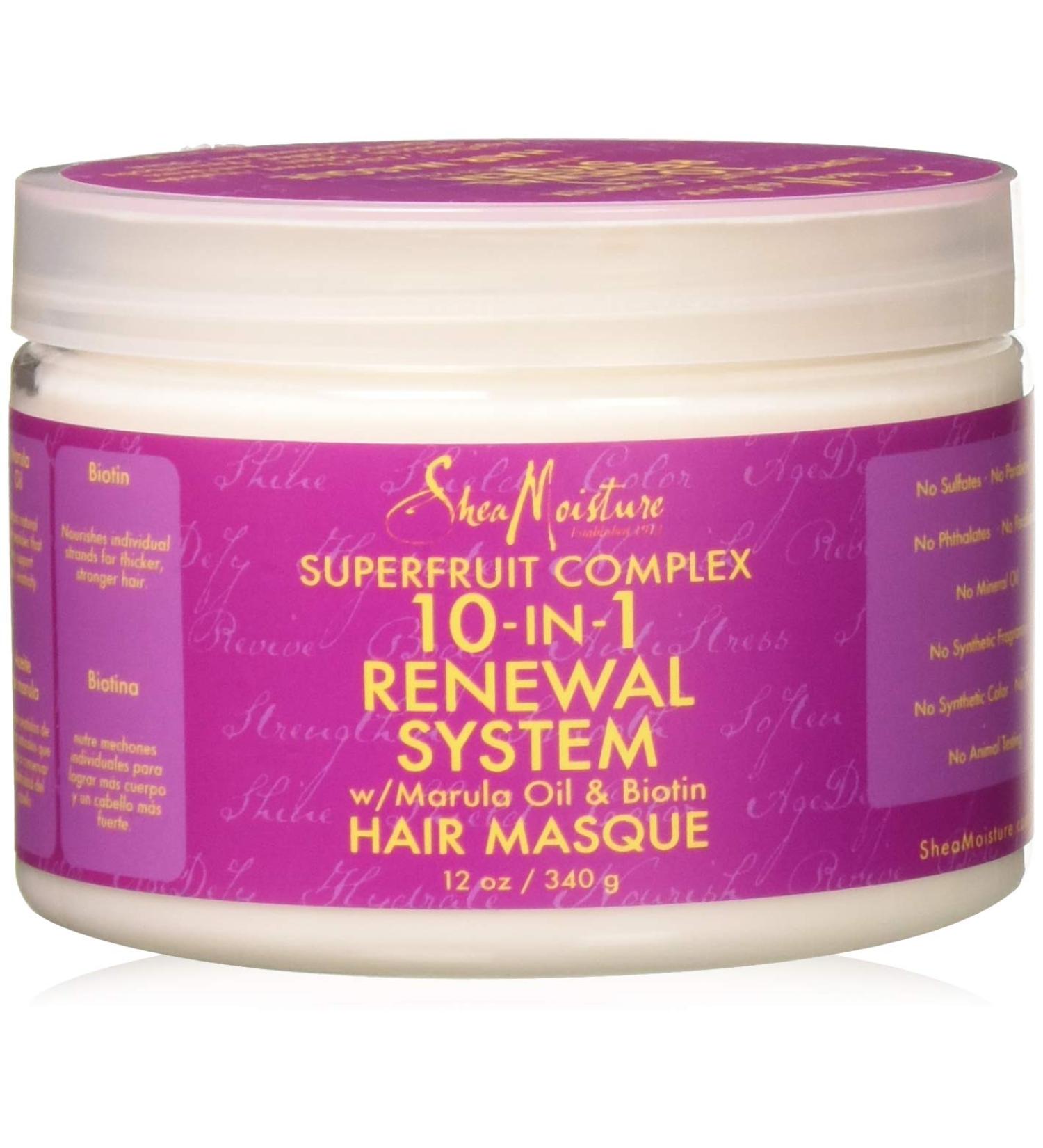 SheaMoisture Superfruit Complex 10-In-1 Hair Masque | 12 oz - Renew & Restore Hair - Buy Online on GoSupps.com
