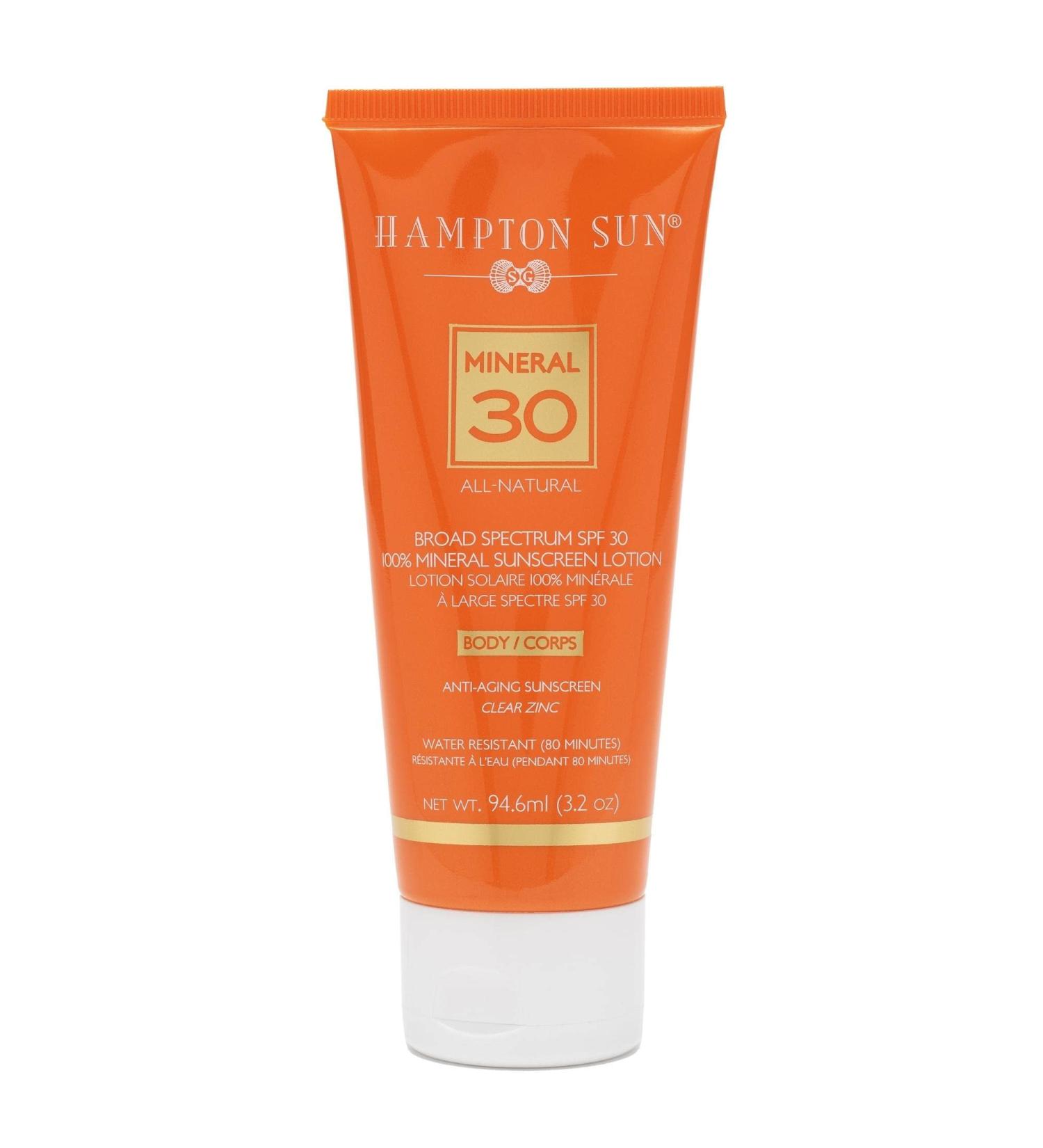 Hampton Sun SPF 30 Mineral Sunscreen 3.2 fl. oz. | Broad Spectrum Protection - Buy Online on GoSupps.com