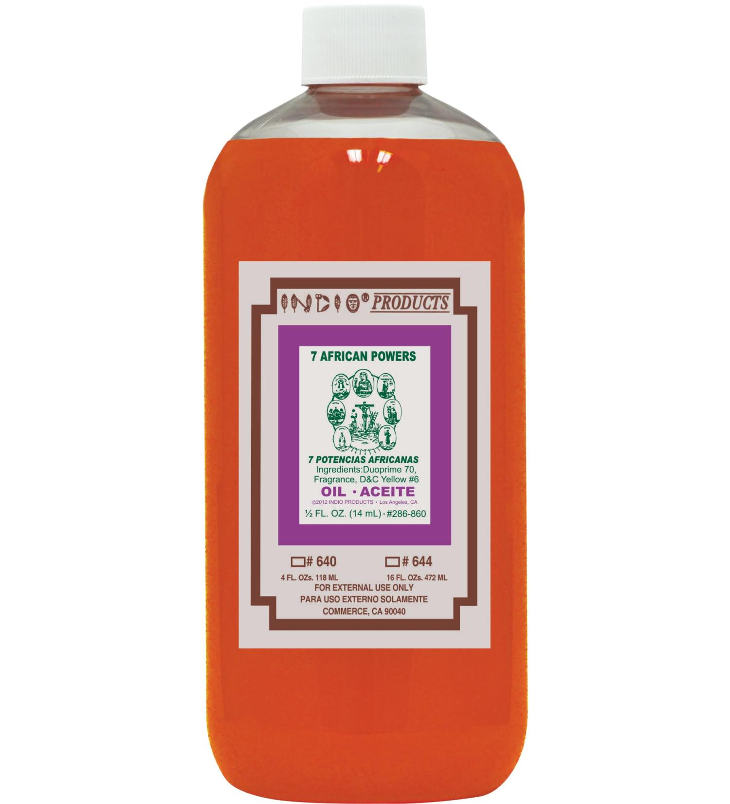 Seven African Power -Spiritual Ritual and Spells Anointing Oil-16 oz