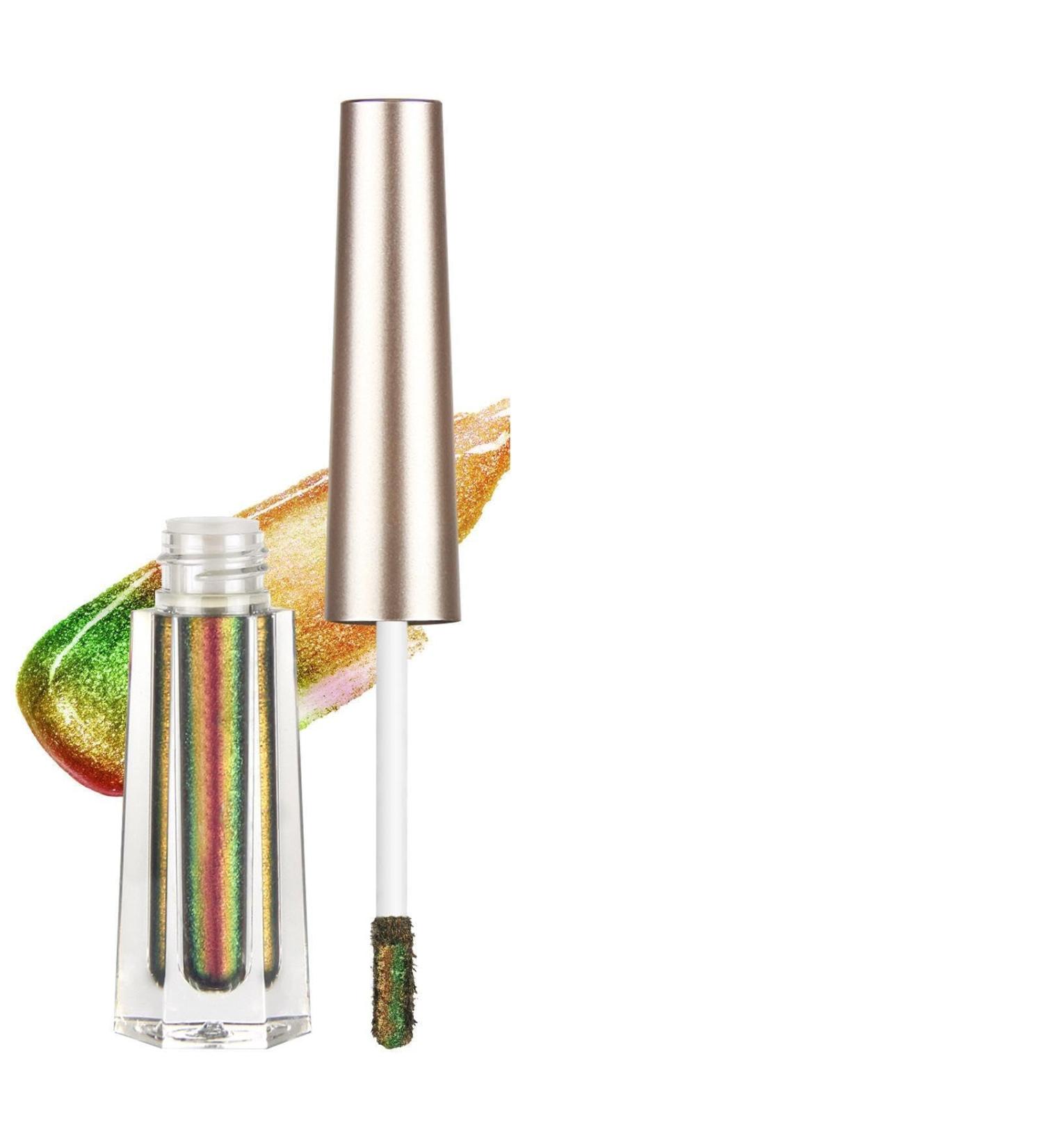 Glitter Eyeshadow Makeup Multichrome Glitter Shimmer Eye Shadow - High Pigment Liquid Eye Shadow Multichrome Green Eyeshadow Stick for Girls and Women Pochy 101 - Buy Online on GoSupps.com