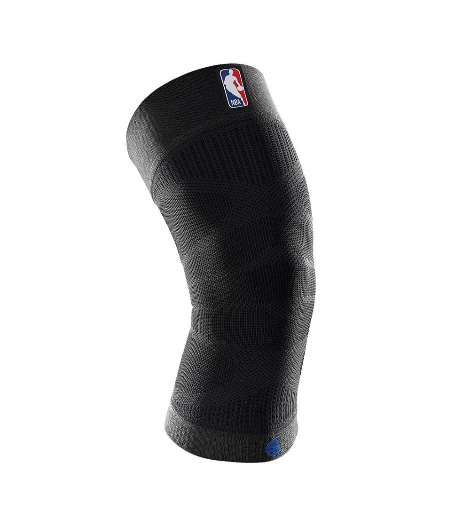 Bauerfeind NBA Sports Compression Knee Support - Lightweight Design for Basketball Knee Pain Relief - Black, Size L - Buy Online on GoSupps.com