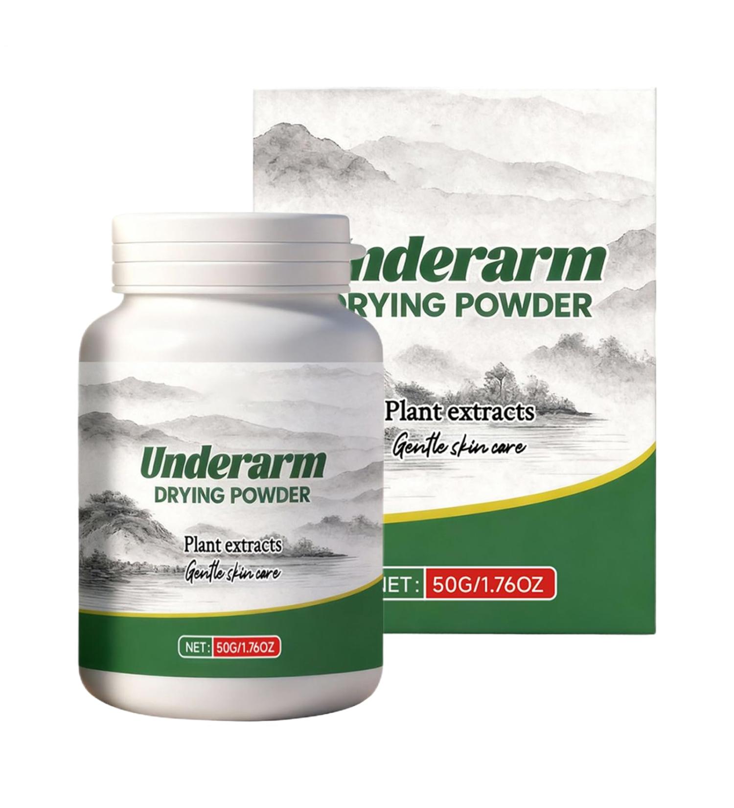  Jingmiger Underarm Powder - 50g Refreshing with Extracts of Absorbent Underarm Powder for Husband Boyfriend Father Mother Travel Business Trip - Buy Online on GoSupps.com