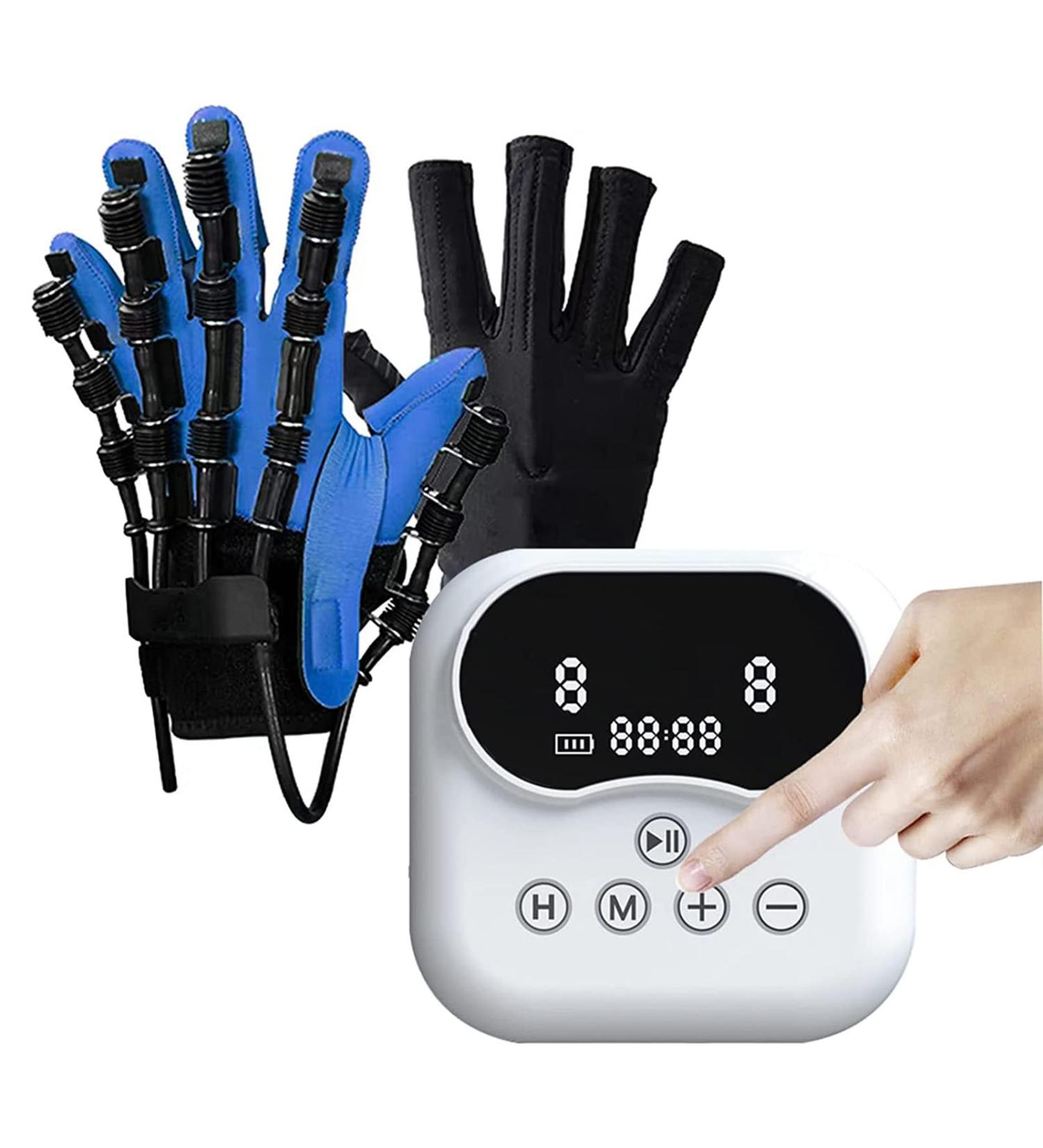 ZZBB Rehabilitation Robot Gloves Smart Chargeable Finger Training Rehab Orthotics Rehabilitation Gloves for Stroke Hemiplegia Hand Function Recovery Right Medium