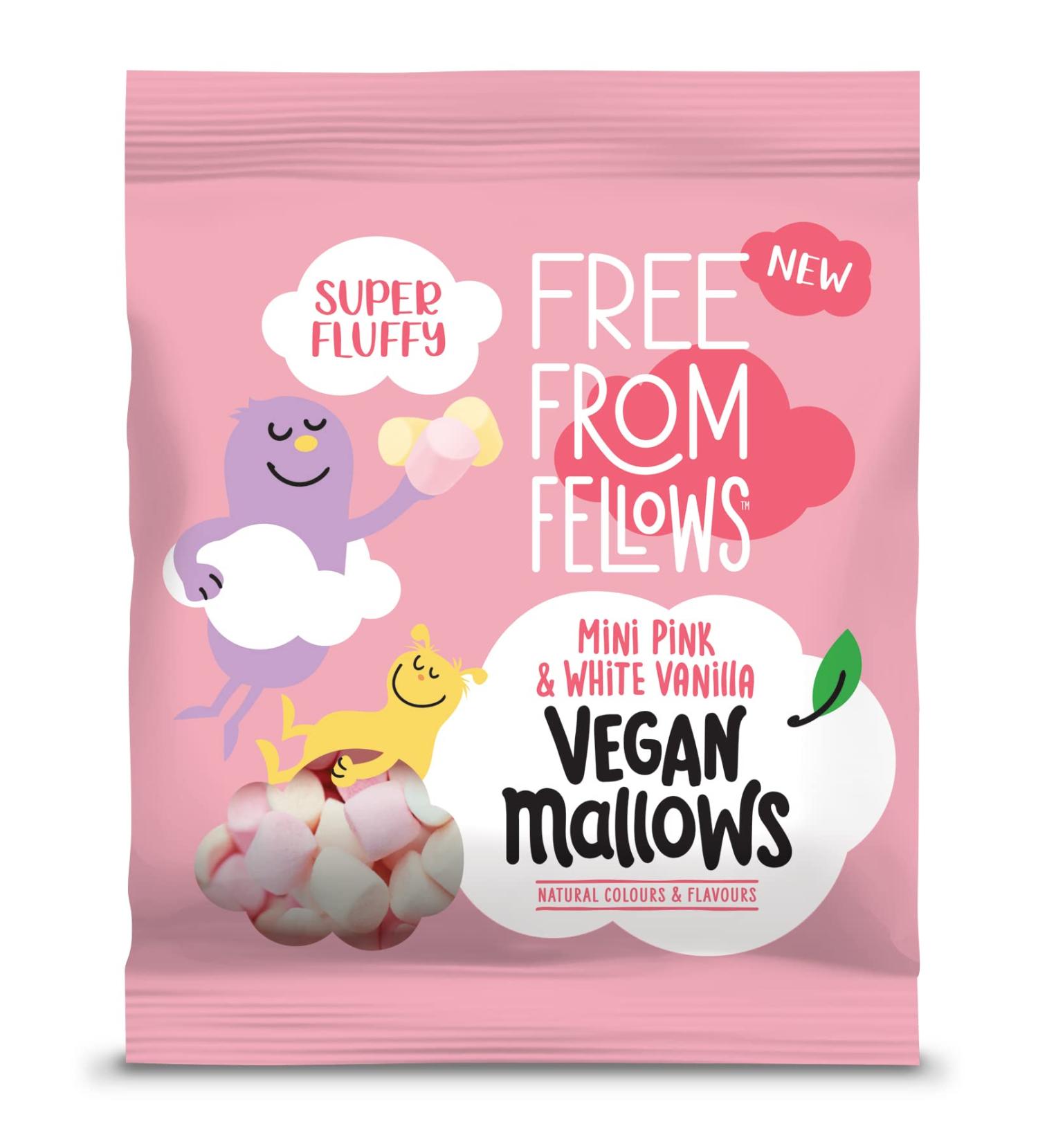 Free From Fellows Mini mauves rose vanille et blanche 105 g Mini mauves roses et blanches 105 g (Pack of 1) - Buy Online on GoSupps.com