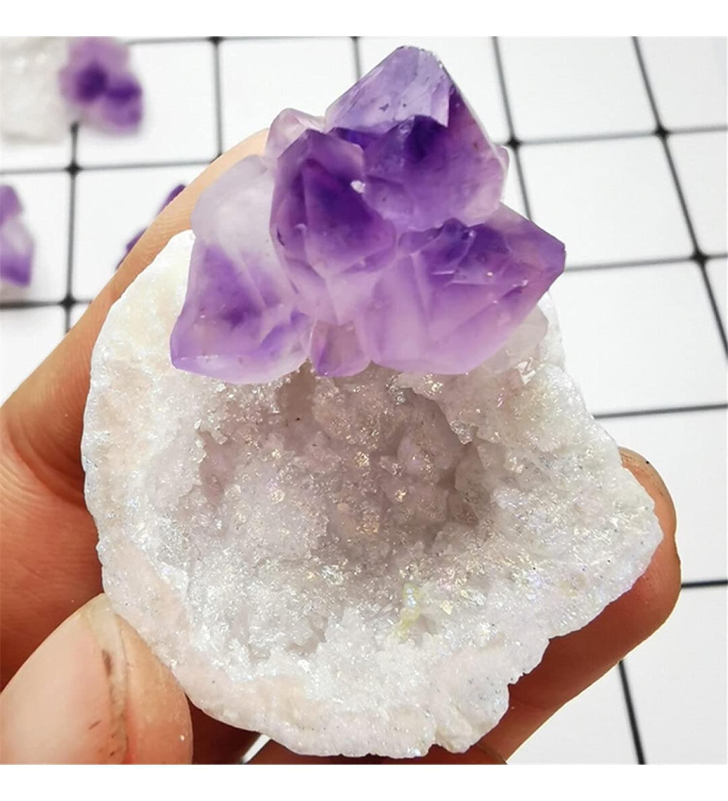 Natural Crystal Rough 30MM Natural Agate geode Quartz Crystal Aura Crystals Stone and CrystalsQuartz Amethyst Cluster Home Decor GiftCrystal dingchi - Buy Online on GoSupps.com