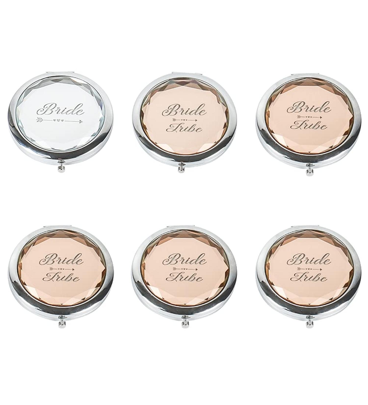 JEKUGOT Makeup Mirror - Ideal for Bachelorette Parties Bridal Showers & Bridesmaids | 6-Piece Pocket Set - Buy Online on GoSupps.com