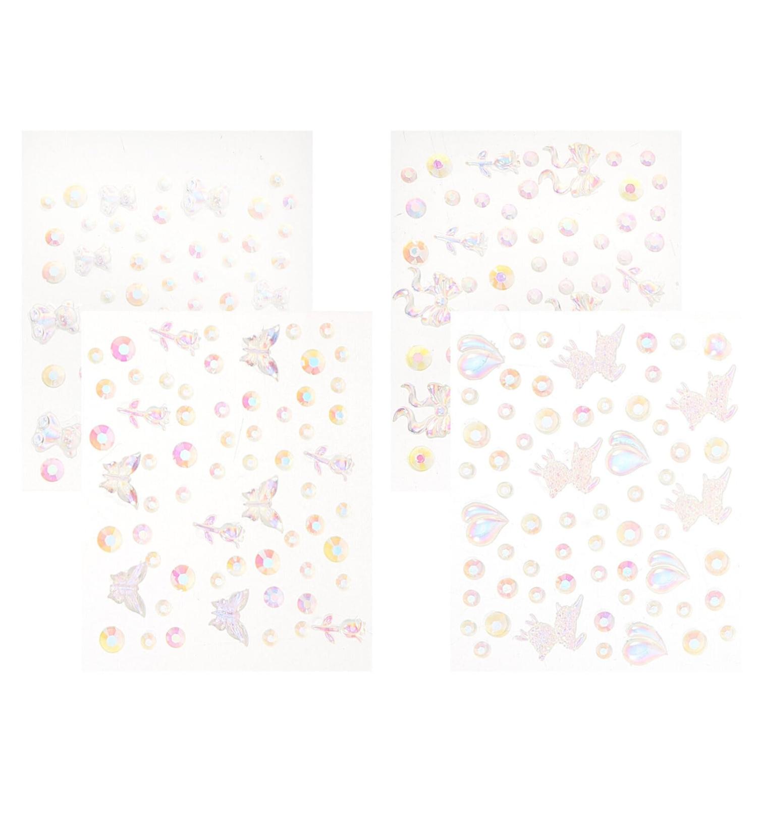 FOMIYES 4 Sheets Nail Decor Nails Gems Rhinestones for Nails Rhinestone for Nails Charms for Nails Manicure Gems Manicure Supplies Eye Patch Eyebrow Paste Nail Supplies Suite Miss Tears - Buy Online on GoSupps.com