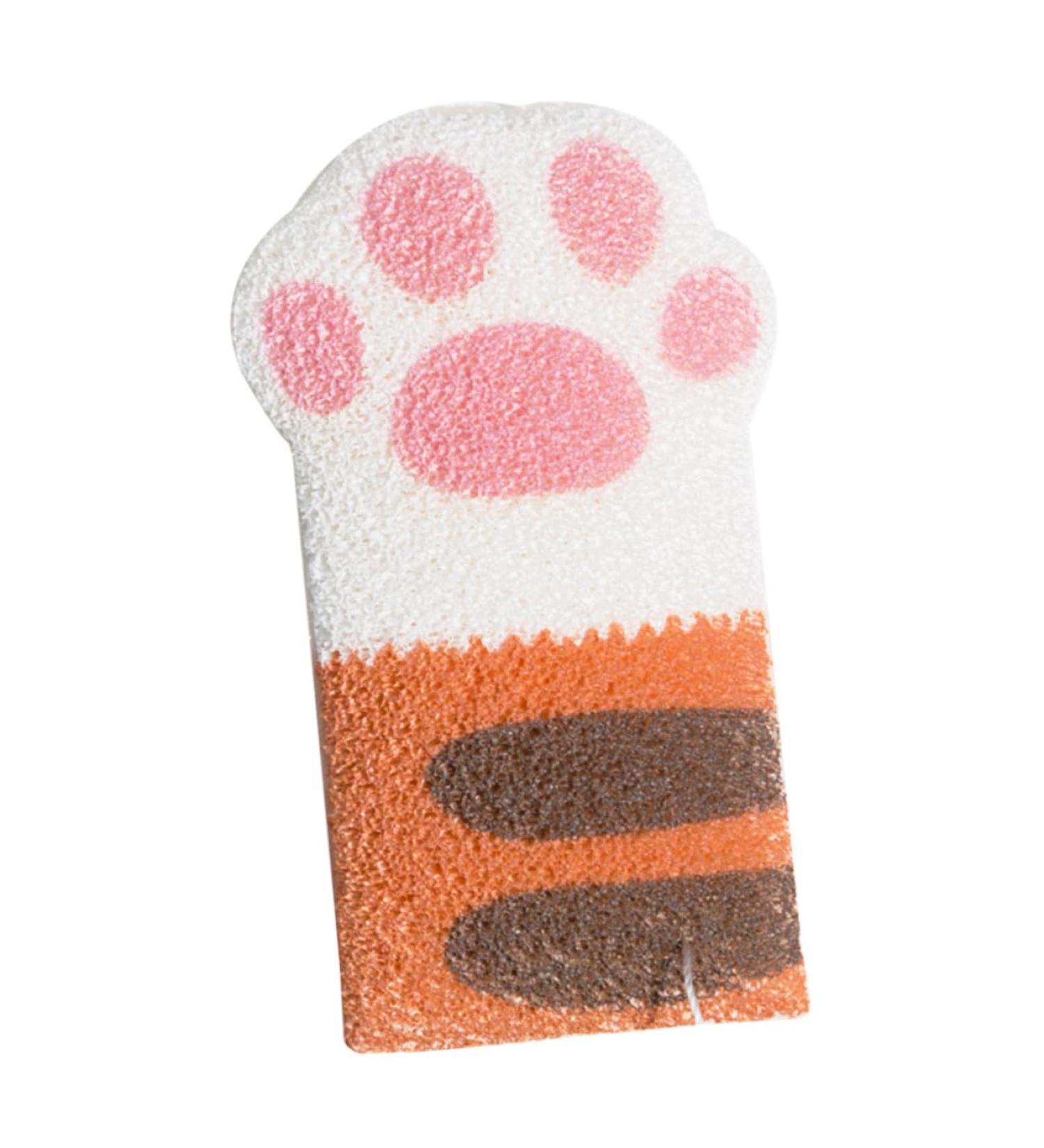 TOYANDONA Bath Cotton Shower Puff Sponge Soft Bath Sponge Cartoon Bath Bath Exfoliating Mitt Shower Mittens Wash Bath Towel Hydrophilic Animal Toddler Bagne Orange 12.5X7.5X2CM - Buy Online on GoSupps.com