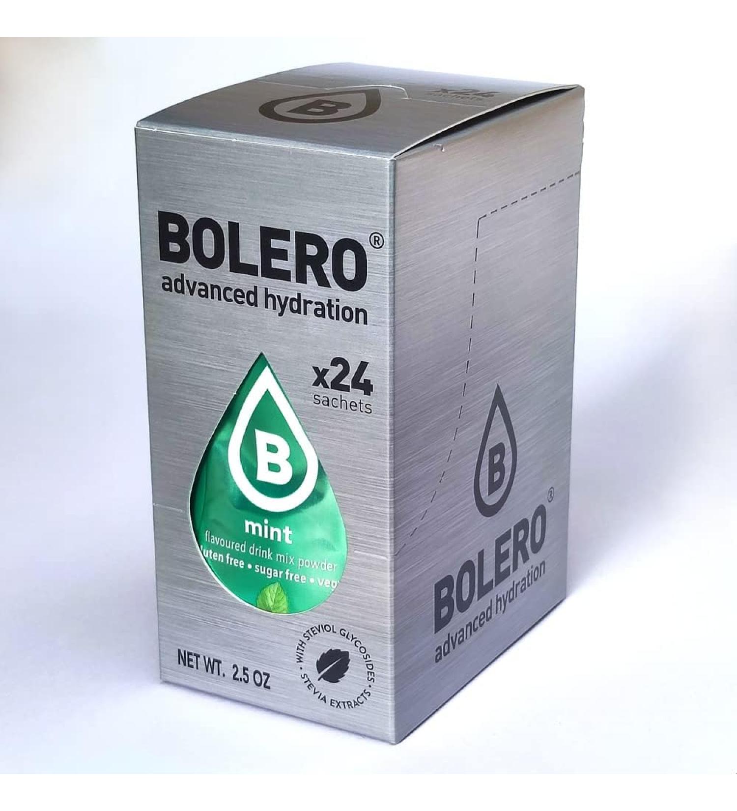 Bolero MINT 24x3g | Sugar-free juice powder sweetened with stevia + vitamin C | Suitable for children and diabetics - Buy Online on GoSupps.com
