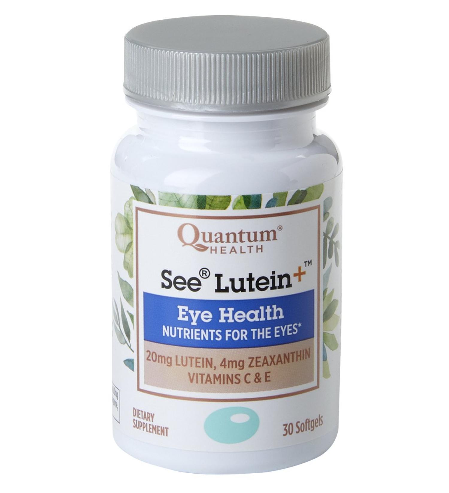 Quantum Health See Lutein+ Eye Supplement - Lutein & Zeaxanthin with Vitamins C & E, 30 Softgels for Eye Health - Buy Online on GoSupps.com