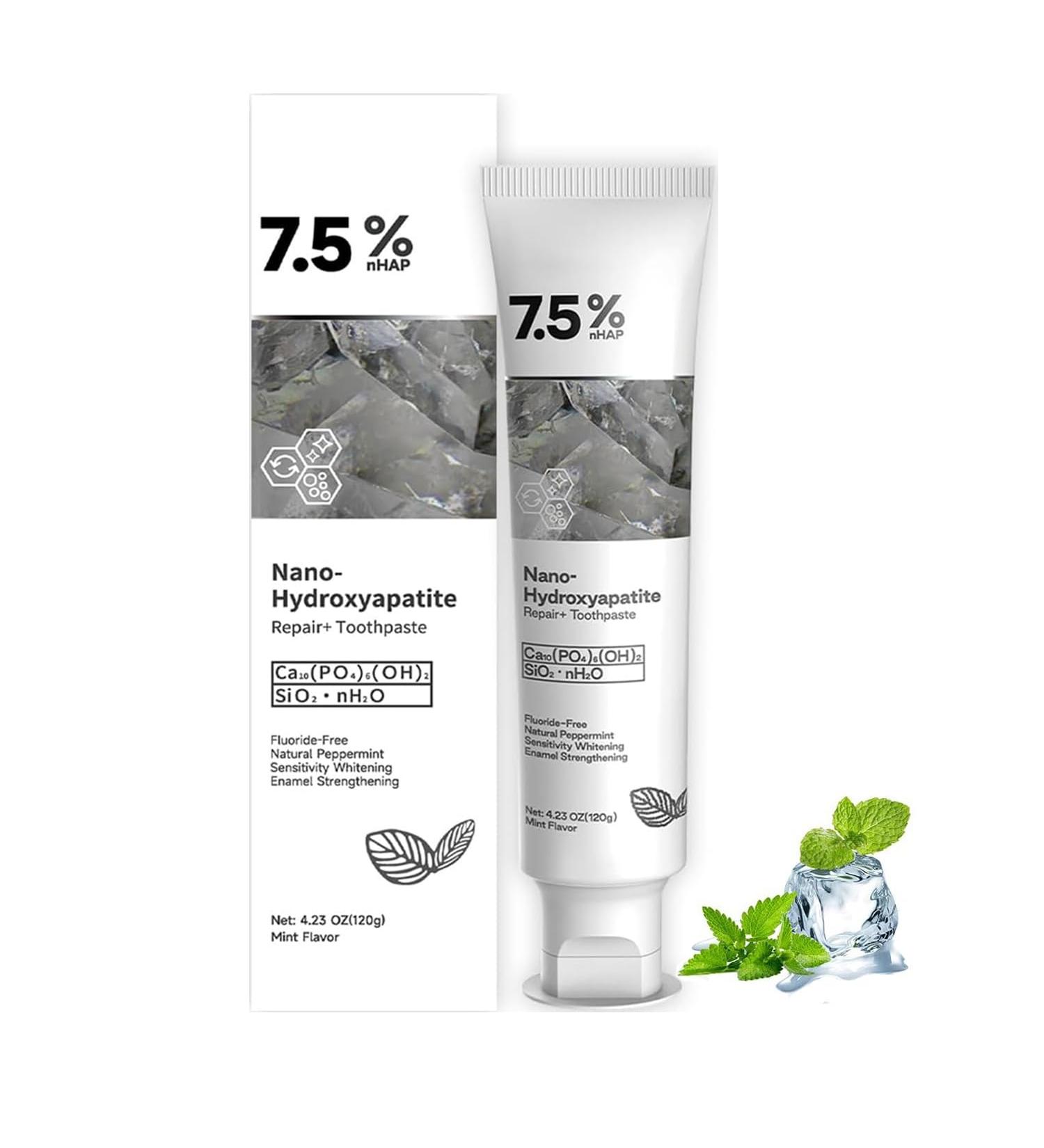 Hydroxyapatite Toothpaste for Advanced Enamel Protection Gentle and Effective Formula Fresh Breath Deep Cleaning Care Toothpaste Suitable for Sensitive Teeth (1) - Buy Online on GoSupps.com