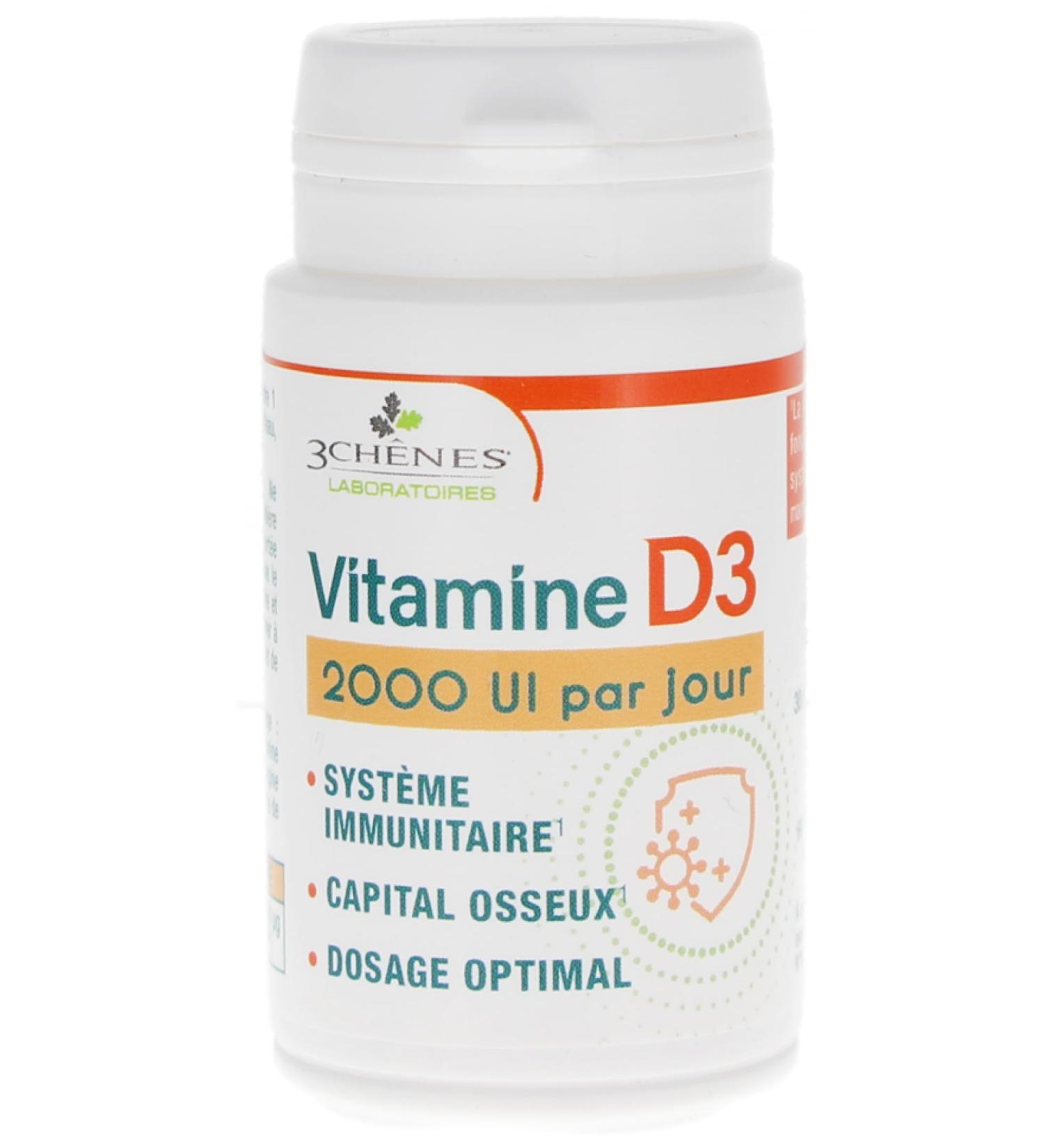 3C Pharma Vitamin D3 30 Tablets
