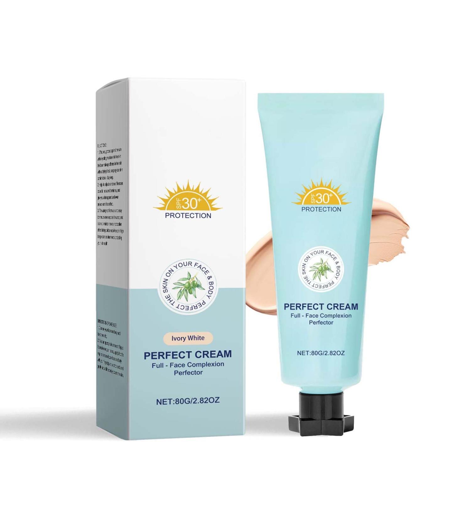 Clawrex Cream All Over Complexion Perfector Body Coverage Perfector with SPF30+ Full Coverage CC Cream Foundation longlasting waterproof coverage cream Evens Skin Hydrating 80 g ivory - Buy Online on GoSupps.com