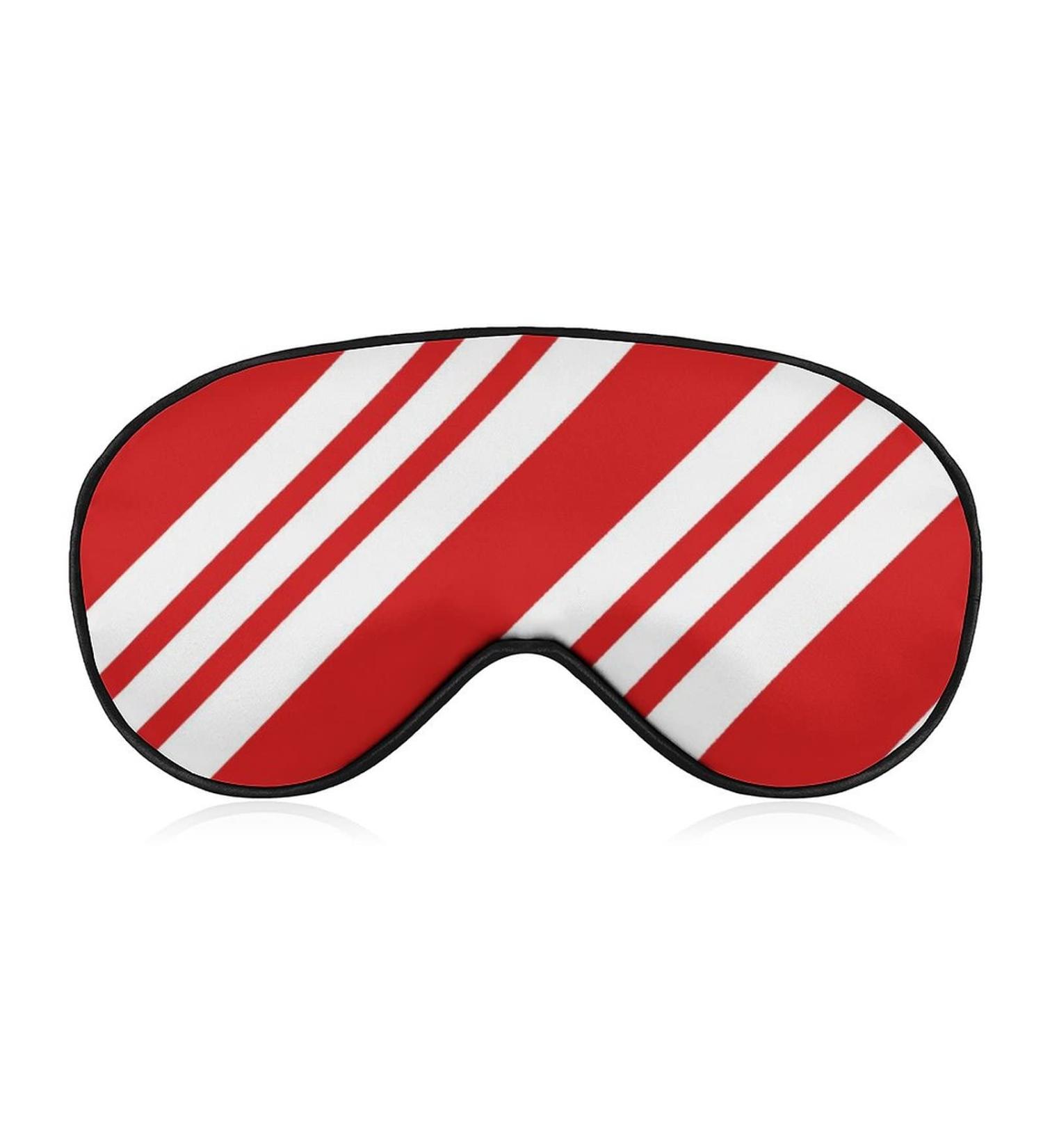 Buy Adjustable Candy Cane Sleep Mask for Women | Comfortable Eye Shades with Elastic Strap | Perfect Gift for Restful Sleep - Buy Online on GoSupps.com