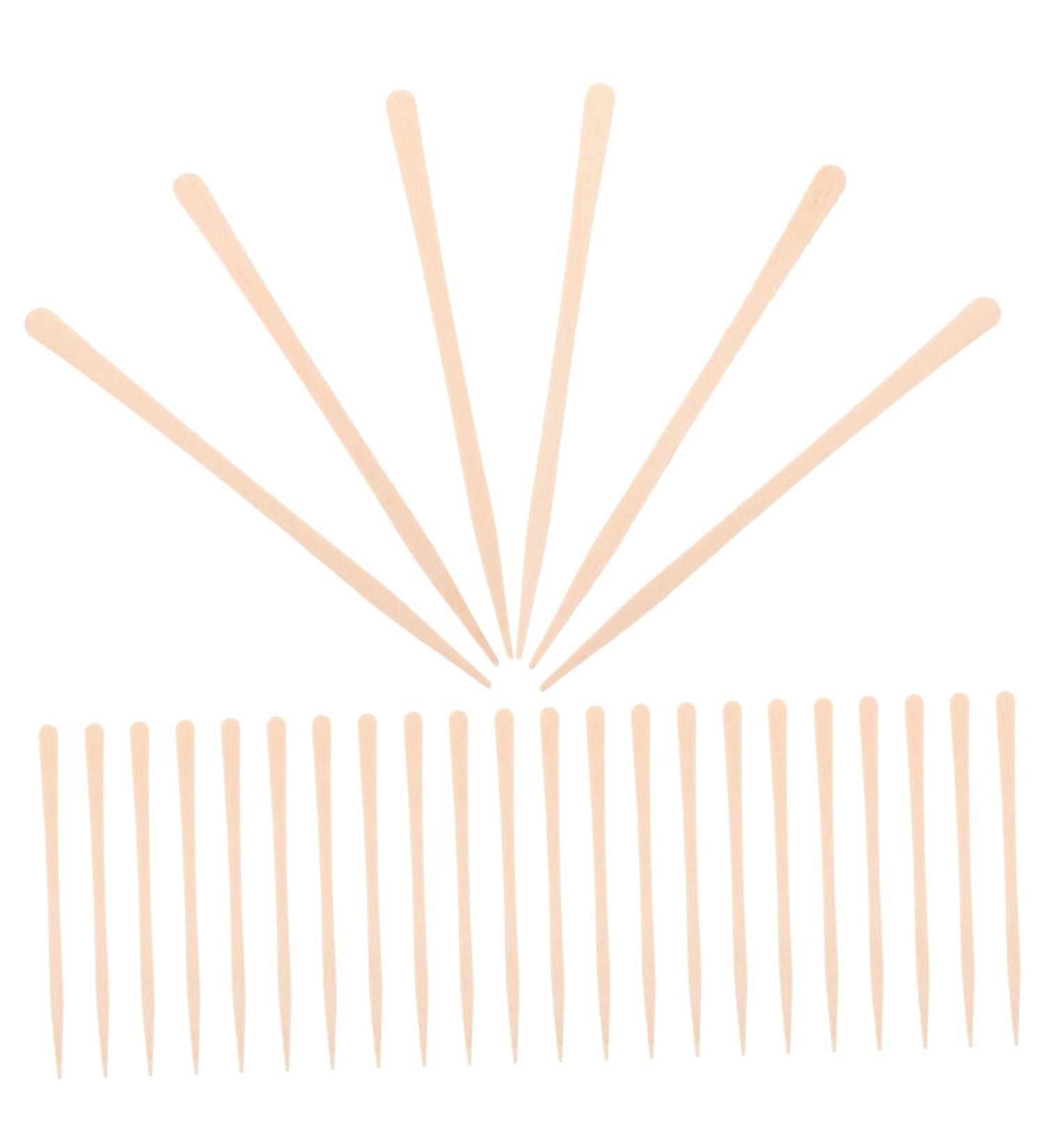 WOONEKY Hair Sticks - 100pcs Wooden Wax Spatula for Hair Removal & Waxing - Buy Online on GoSupps.com