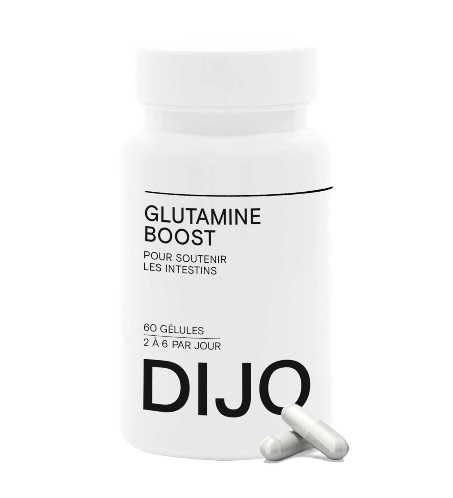 DIJO - L-Glutamine - Amino Acid Strengthens the Intestinal Wall - Made in France Vegan Gluten Free Lactose Free - 60 Capsules Cure 1 Month - Buy Online on GoSupps.com