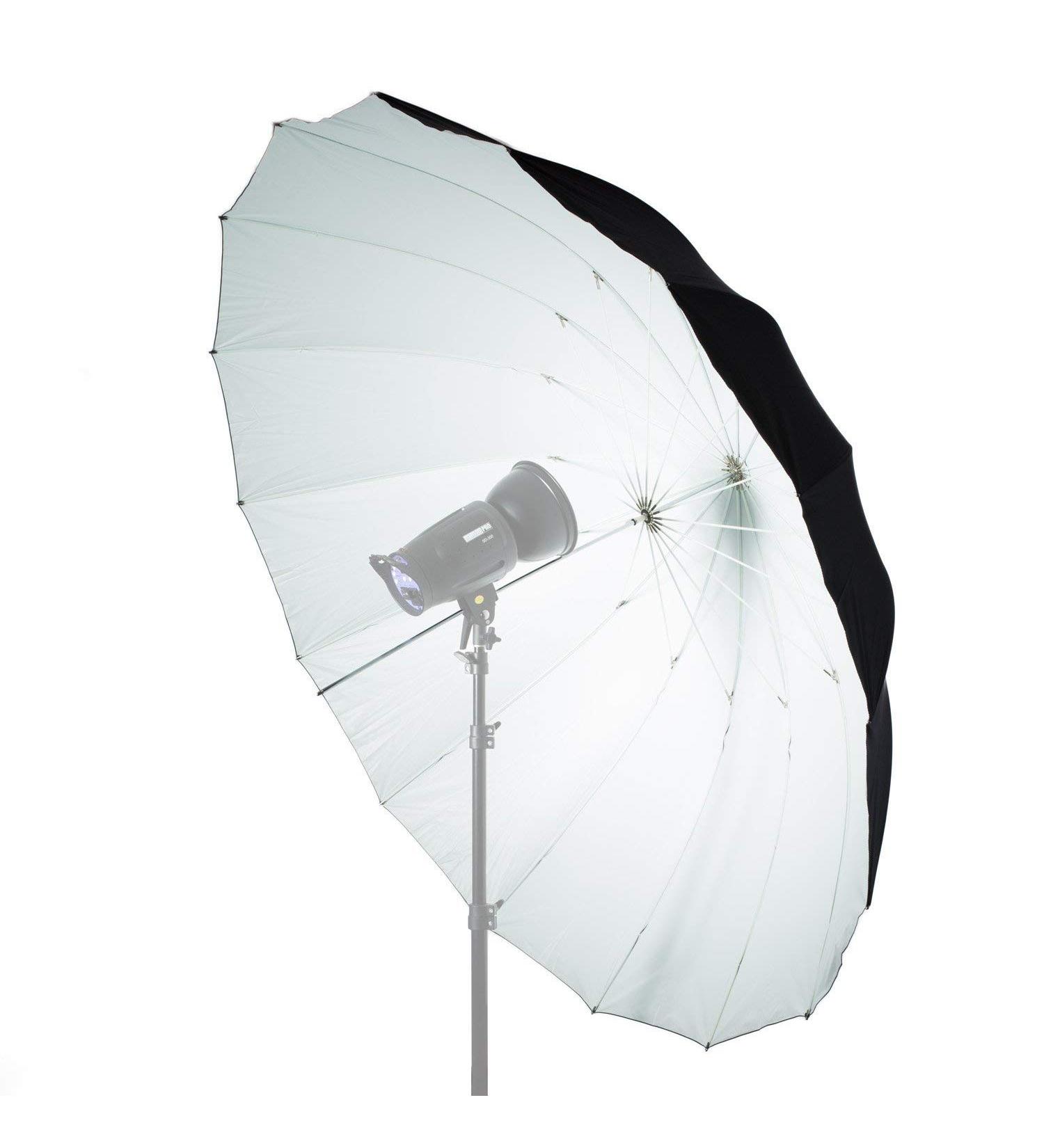 Fomito 7 feet Mega Parabolic Reflector Umbrella White/Black 75"/185cm Black/White - Buy Online on GoSupps.com