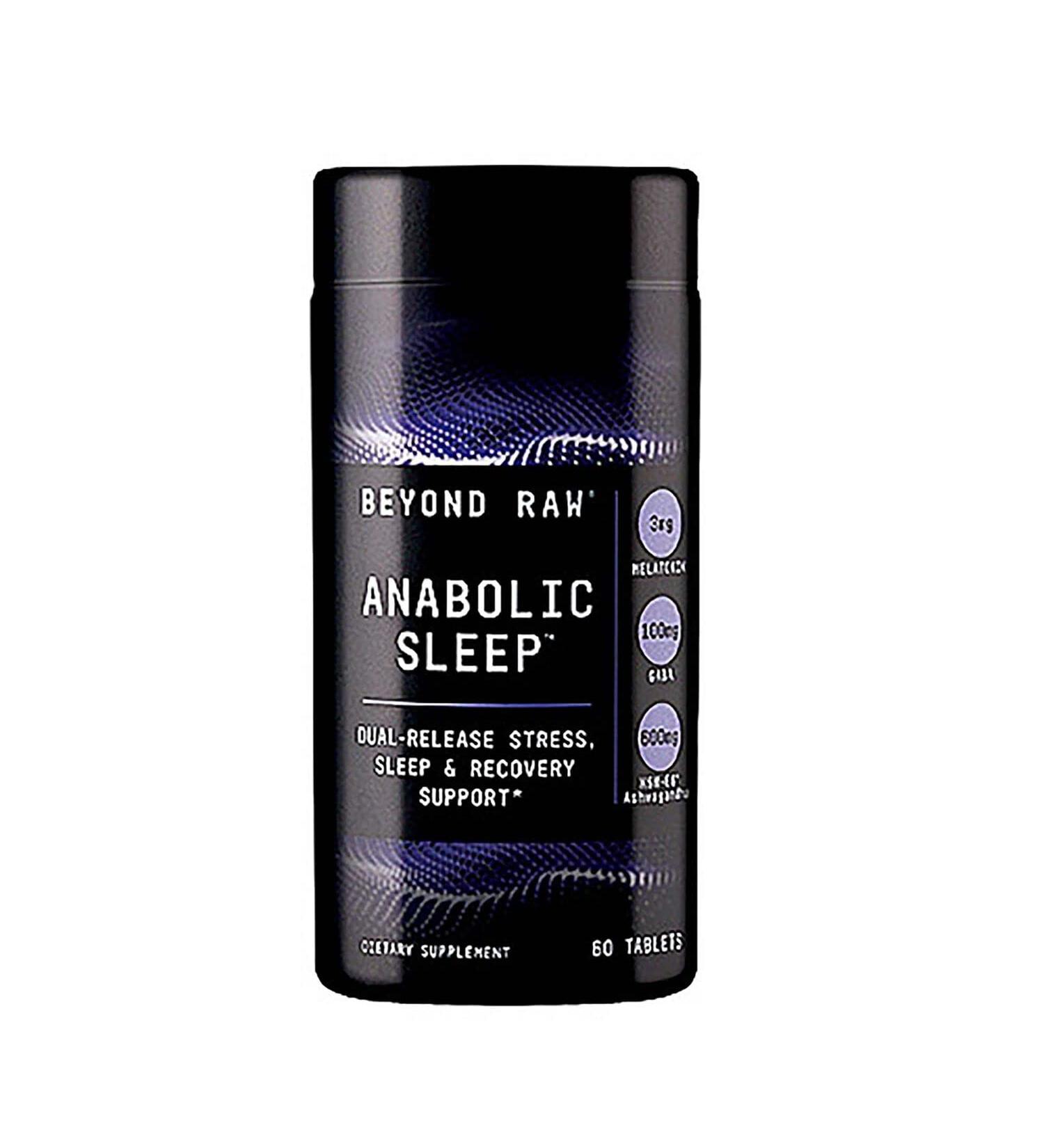 BEYOND RAW Anabolic Sleep - Dual-Release Stress, Sleep & Recovery Support | 60 Tablets - Buy Online on GoSupps.com