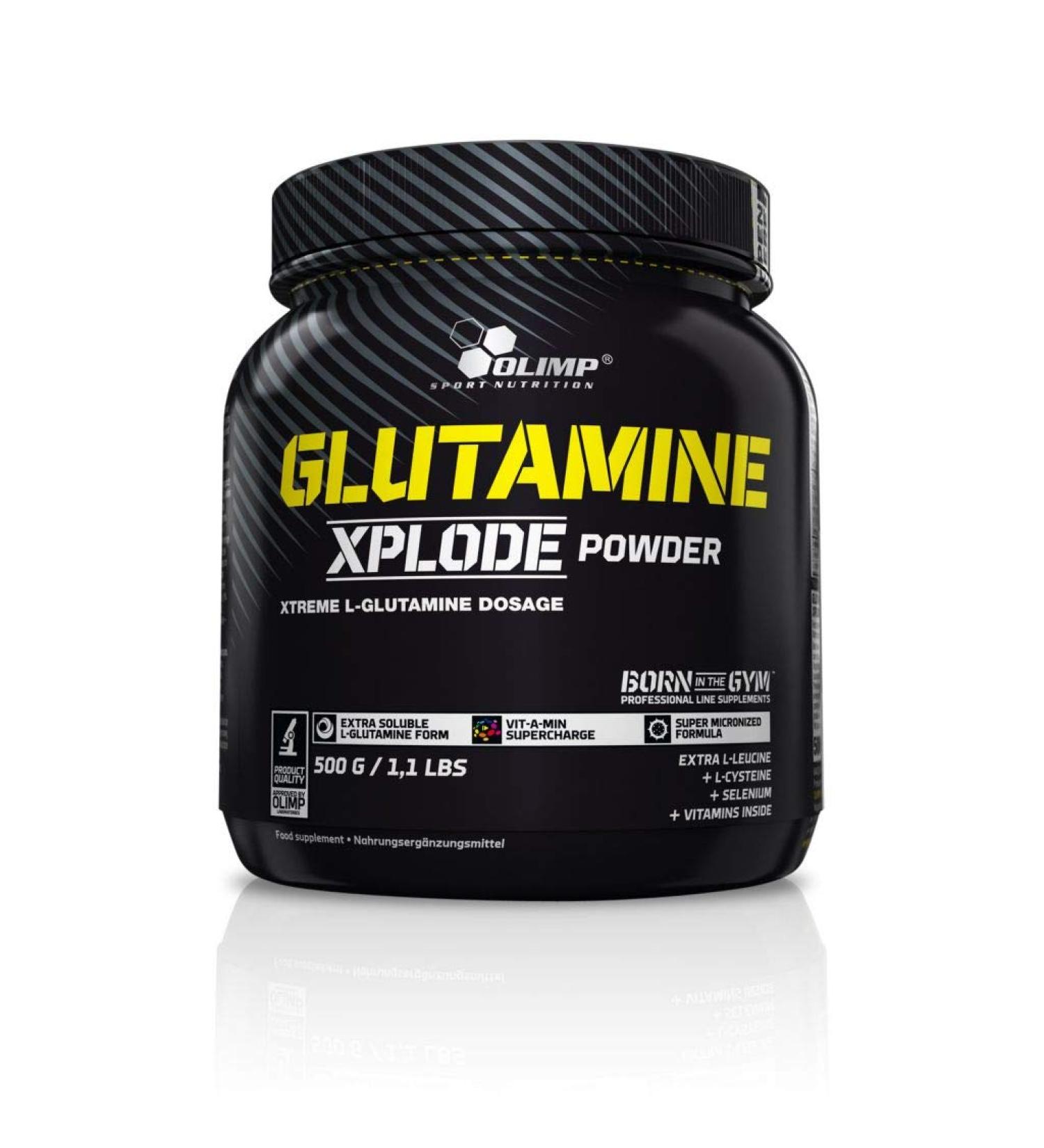 OLIMP SPORT NUTRITION Xplode Glutamine 500g Lemon (Pack of 3)
