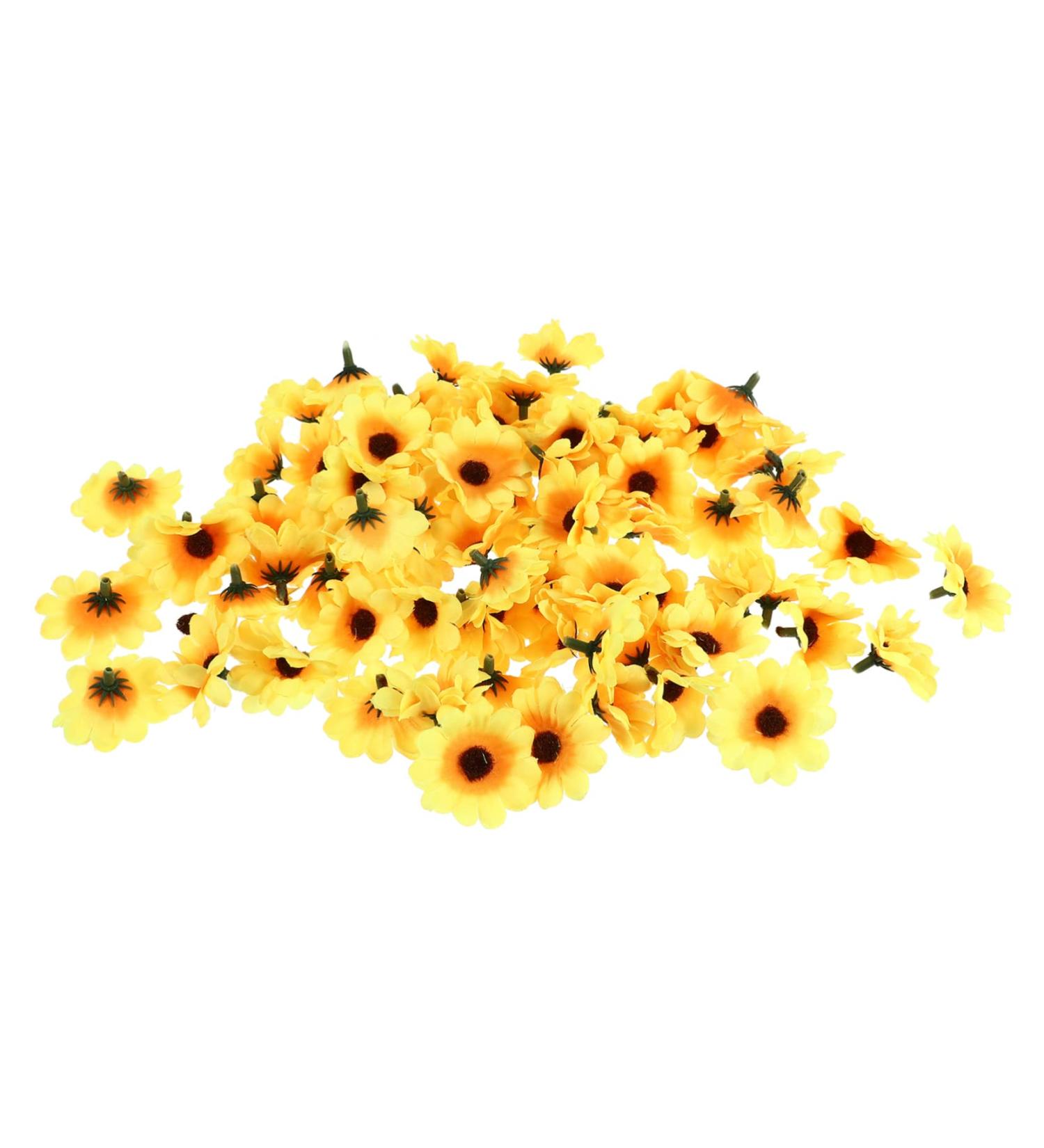 Alipis 100 pcs Fake Faux Adorns Sunflower Sunflowers Props Flower Imitation Prop Simulation Ornaments - Buy Online on GoSupps.com