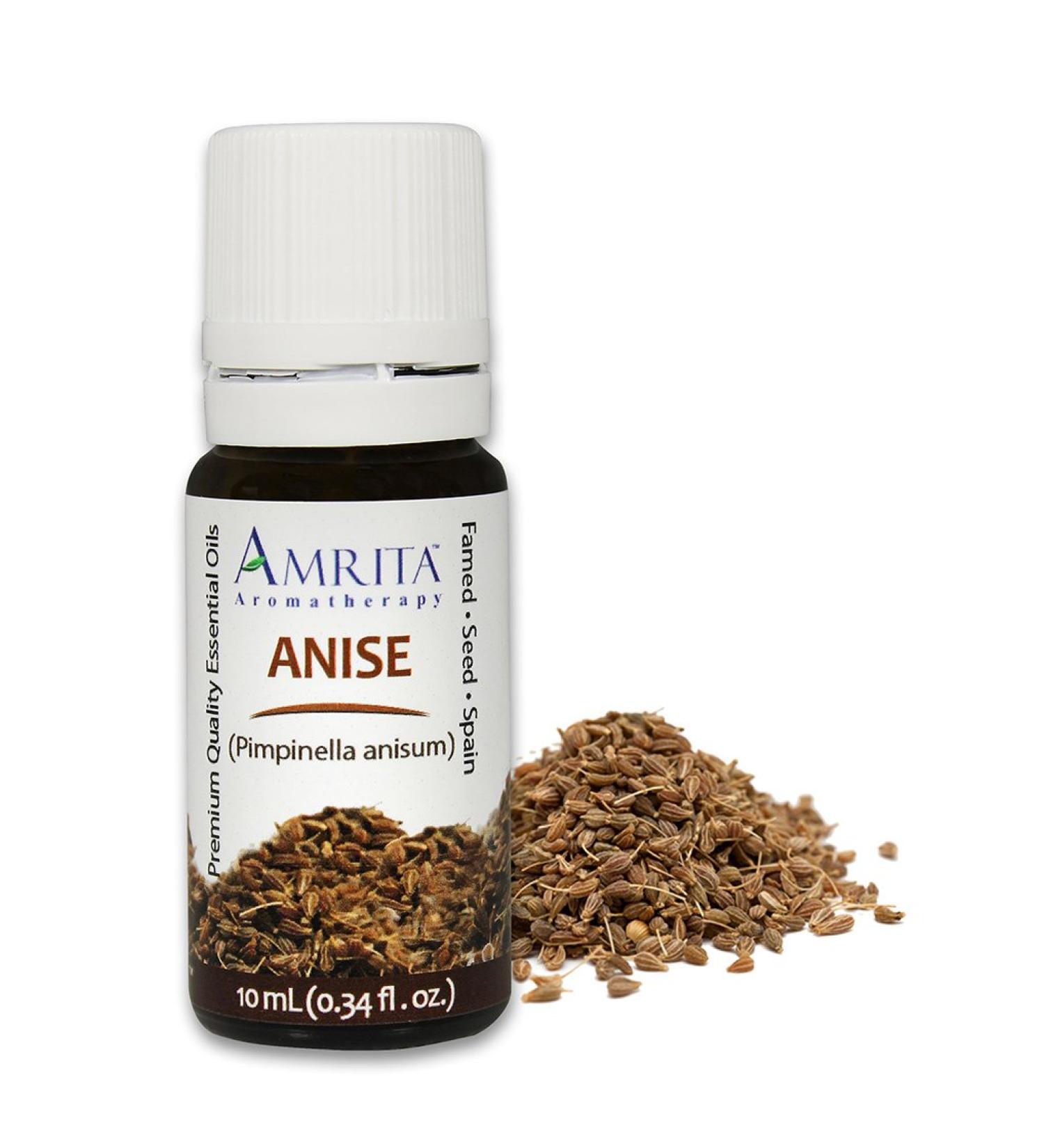 Amrita Aromatherapy: Anise Essential Oil 100% Pure and Undiluted Pimpinella anisum Premium Quality Aromatherapy Oil Tested and Verified Size: 60mL (2 Fl. Oz.)