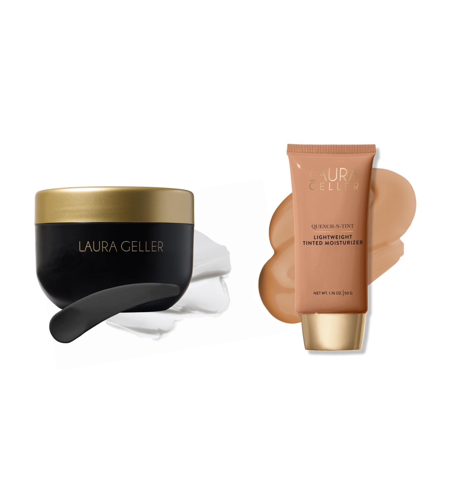 LAURA GELLER Quench-n-Tint Hydrating Lightweight Tinted Moisturizer + Cold Cream Cleanser medium-deep - Buy Online on GoSupps.com