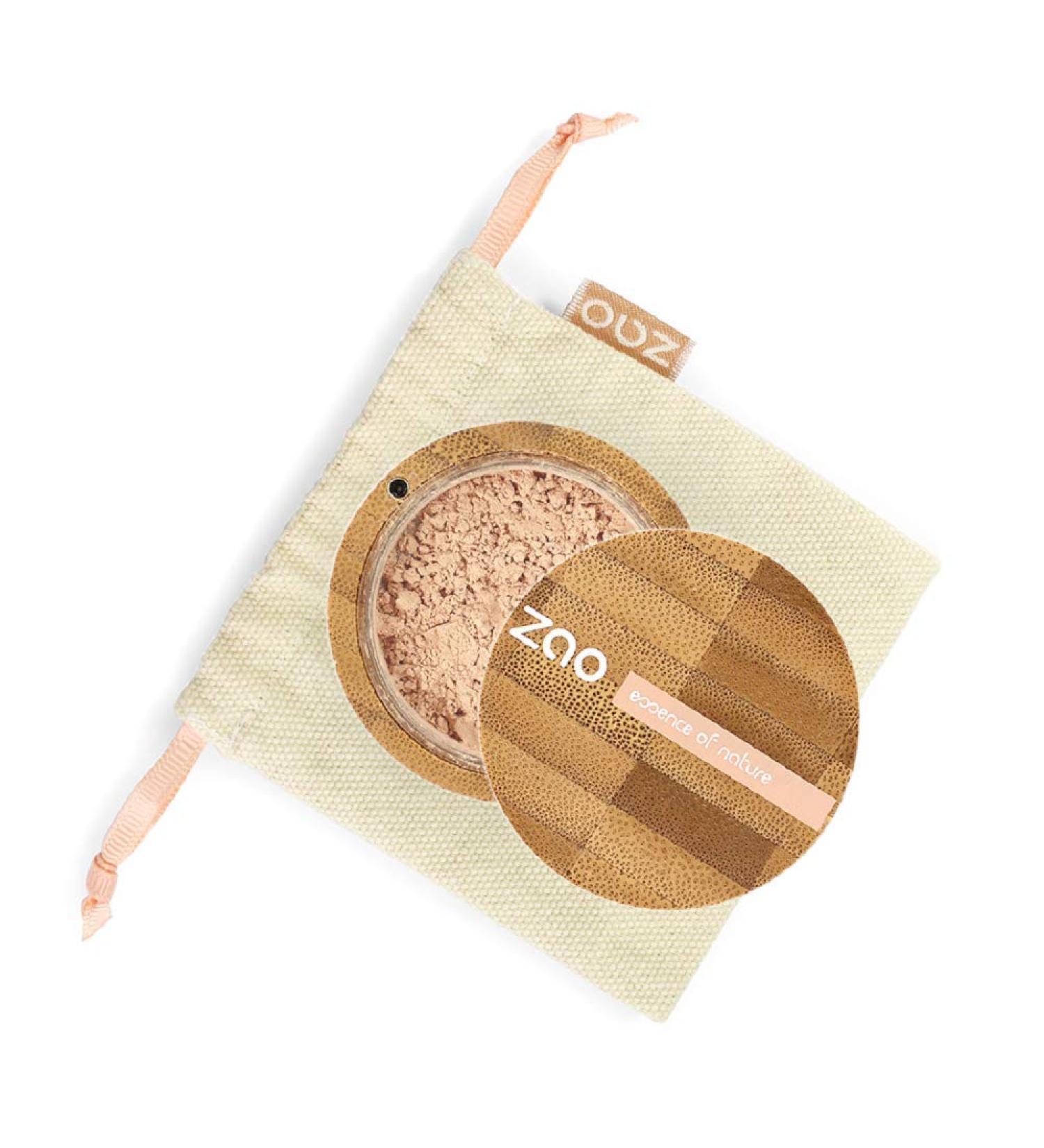Zao Bamboo Mineral Silk Powder No. 501 Clear Beige - 13.5g | Eco-Friendly Mineral Makeup for Radiant Skin - Buy Online on GoSupps.com