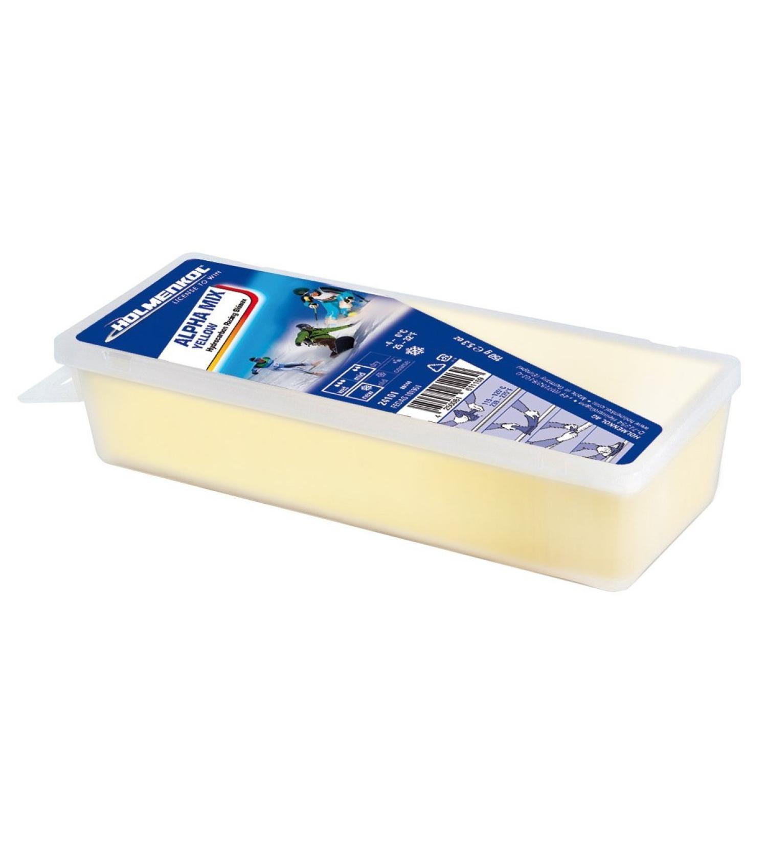 Holmenkol Alphamix Yellow Base Wax 150 grams