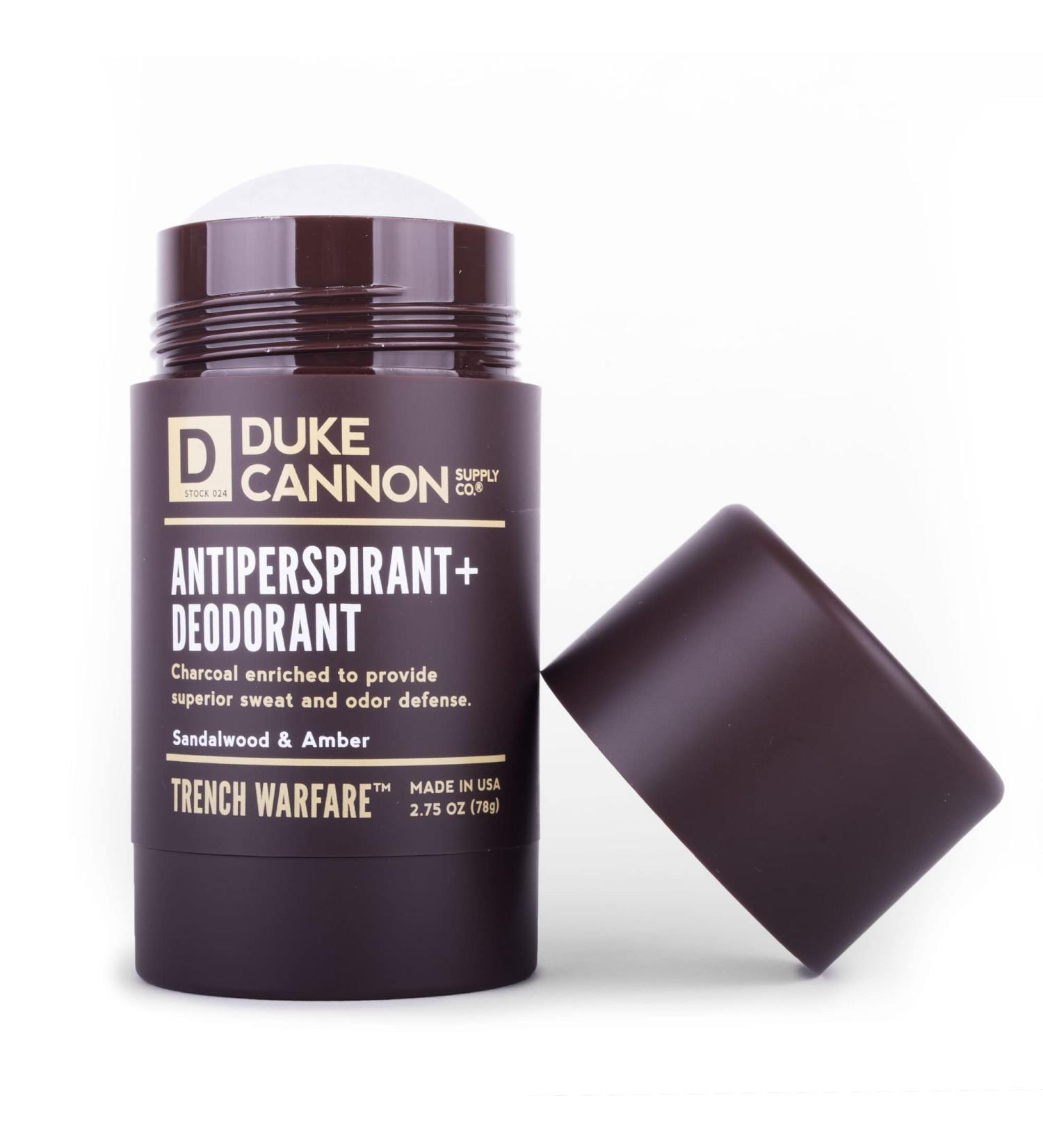 Duke Cannon Supply Co. Trench Warfare Antiperspirant & Deodorant - Sandalwood & Amber, 2.75 oz - Buy Online on GoSupps.com