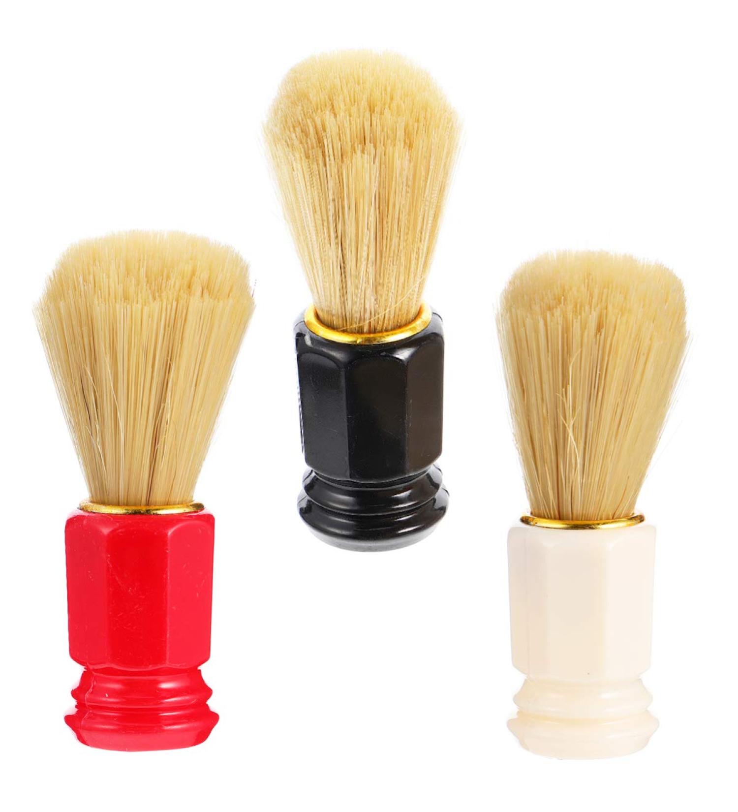 Frcolor 3-Piece Bart Razor Brush Set - Manual Hair Razor with Stand for Men | Black Red White - Ultimate Grooming Tool for Barbers and Home Use - Buy Online on GoSupps.com