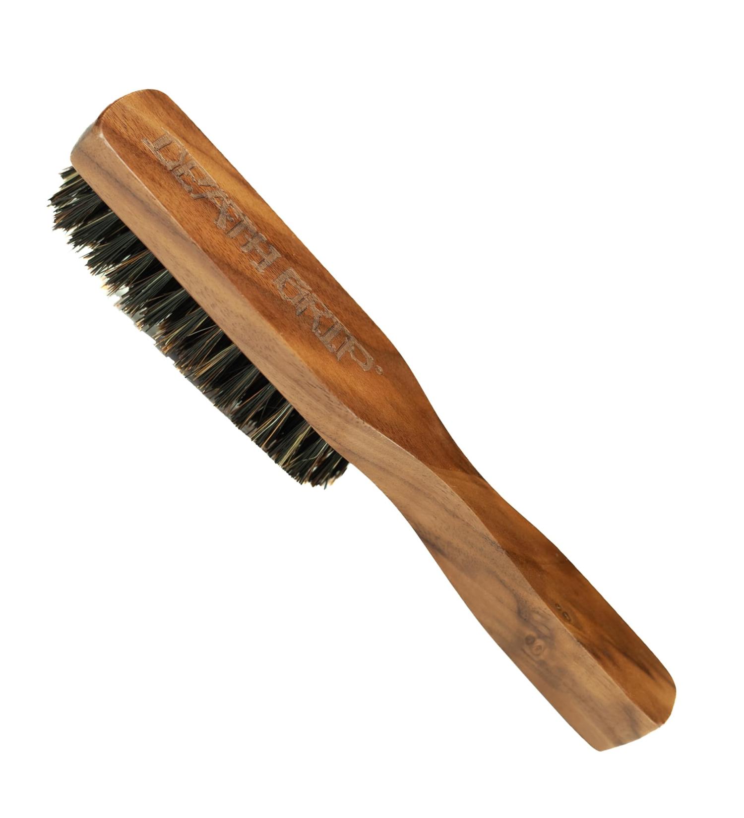 Death Grip Beard Brush and Comb - Wooden Grooming Tool for Beards & Hair - Buy Online on GoSupps.com
