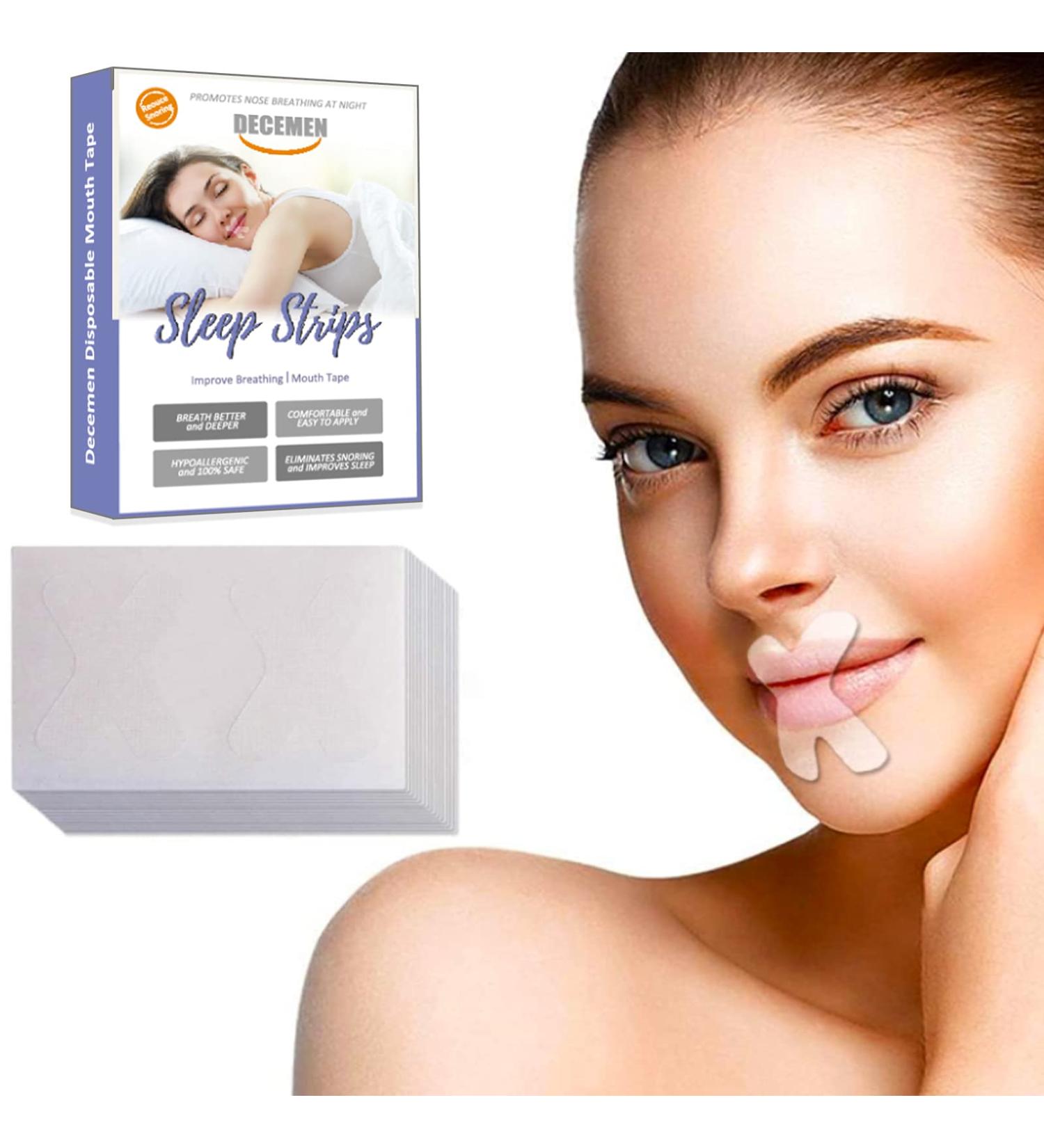 Decemen Sleep Strips 120 Pcs - Anti Snore Mouth Tape for Snoring Relief - Buy Online on GoSupps.com