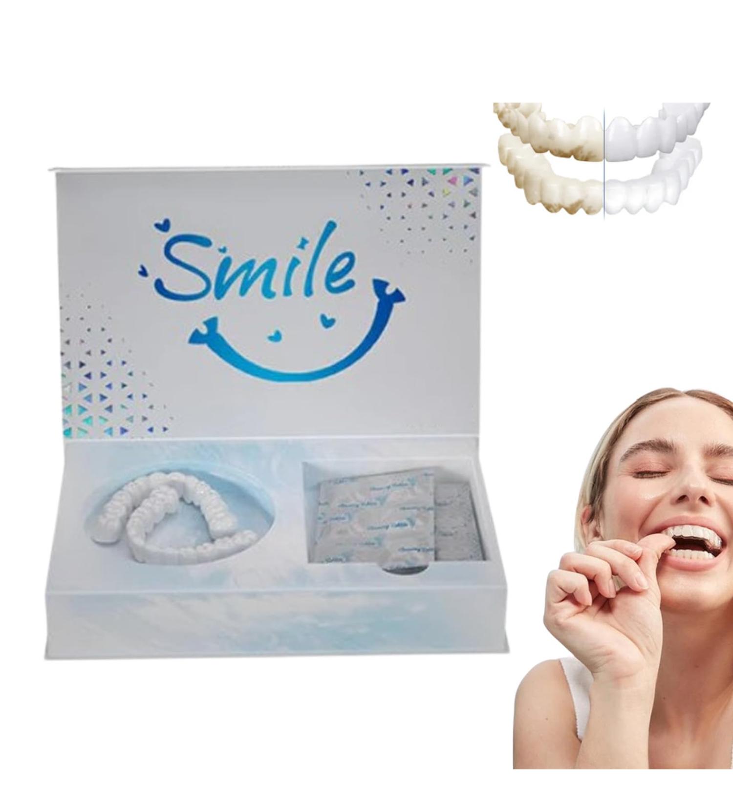 Moldable Dentures Silicone Denture Moldable False Teeth Silicone Reline enture Set Upper and Lower Denture Reline Kit for Men and Women (1 Set) - Buy Online on GoSupps.com
