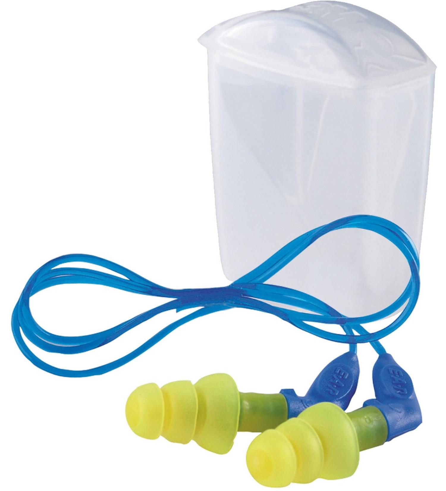 3M Germany UF01014 Ultrafit X Earplugs with Cord - SNR 35 dB 50 Pairs - Premium Noise Protection for International Shipping - Buy Online on GoSupps.com