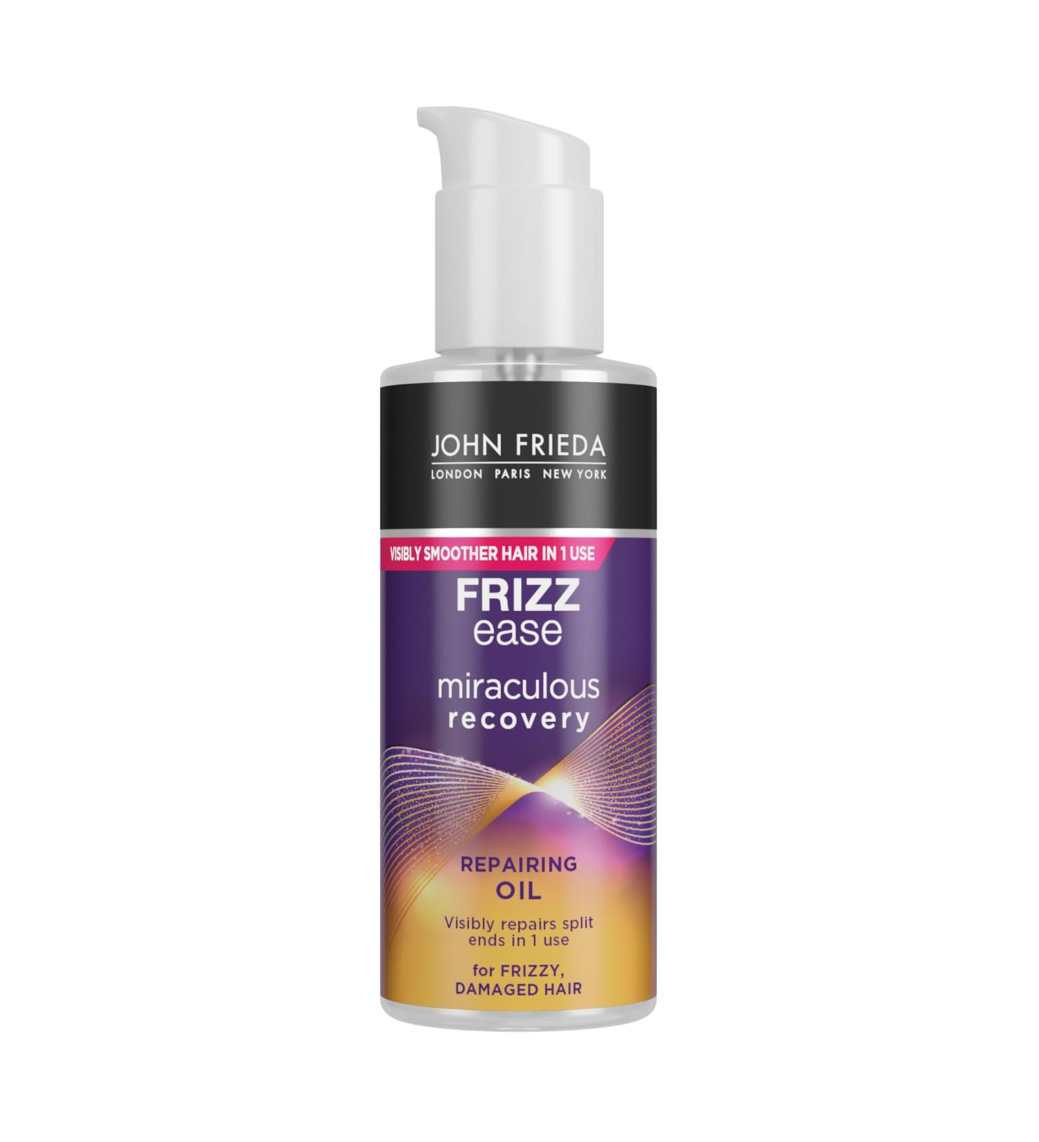 John Frieda Frizz Ease Miraculous Recovery Tropical Oil - 100ml Moisturizing Hair Oil for Frizzy & Damaged Hair | International Shipping - Buy Online on GoSupps.com