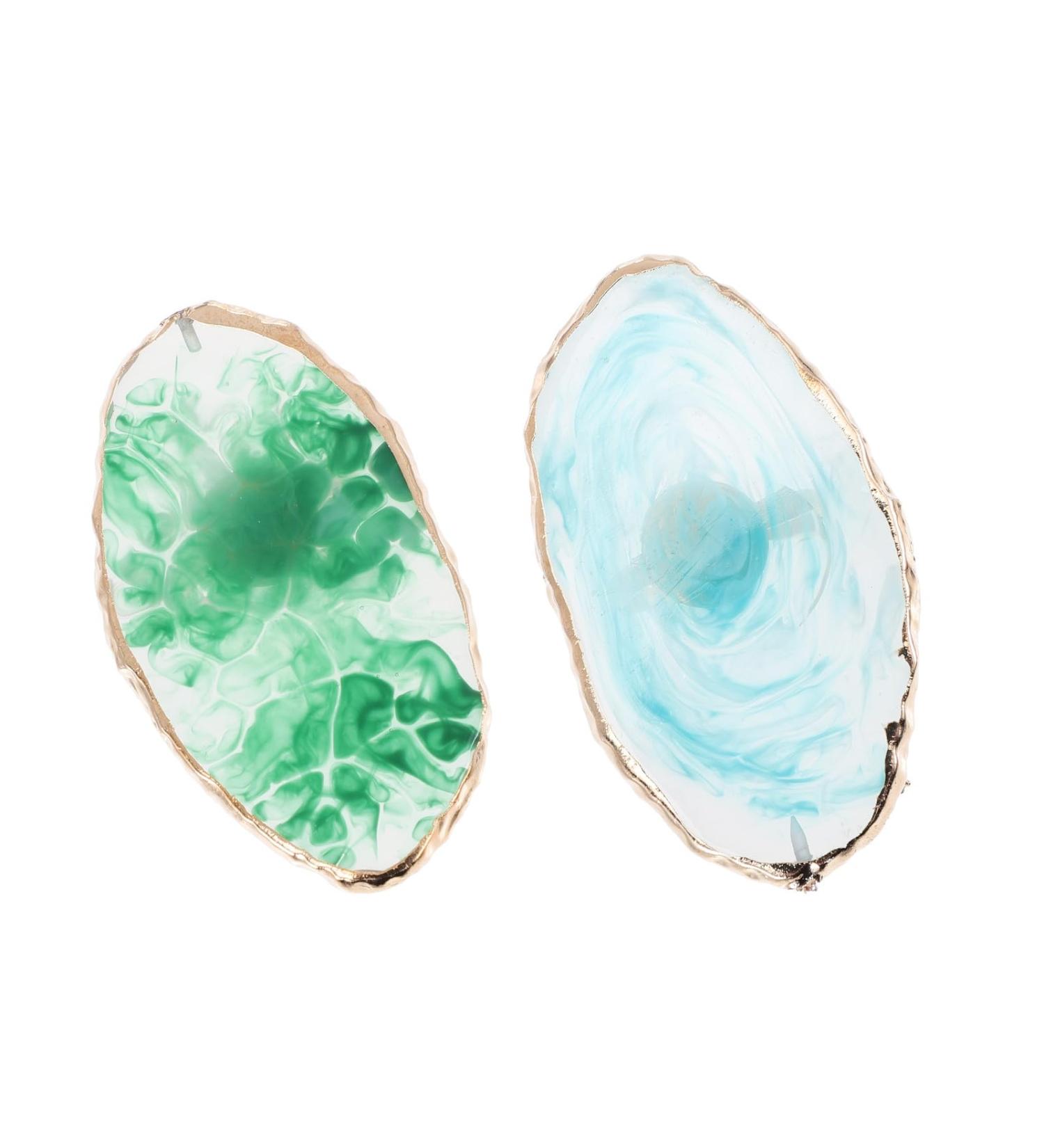 Angoily Lot de 2 Palettes Annulaires en R sine Bleu et Vert Mini Format pour Manucure Plateaux de M lange de Vernis Outils Portables pour Nail Art et Pr sentation de Couleurs - Buy Online on GoSupps.com