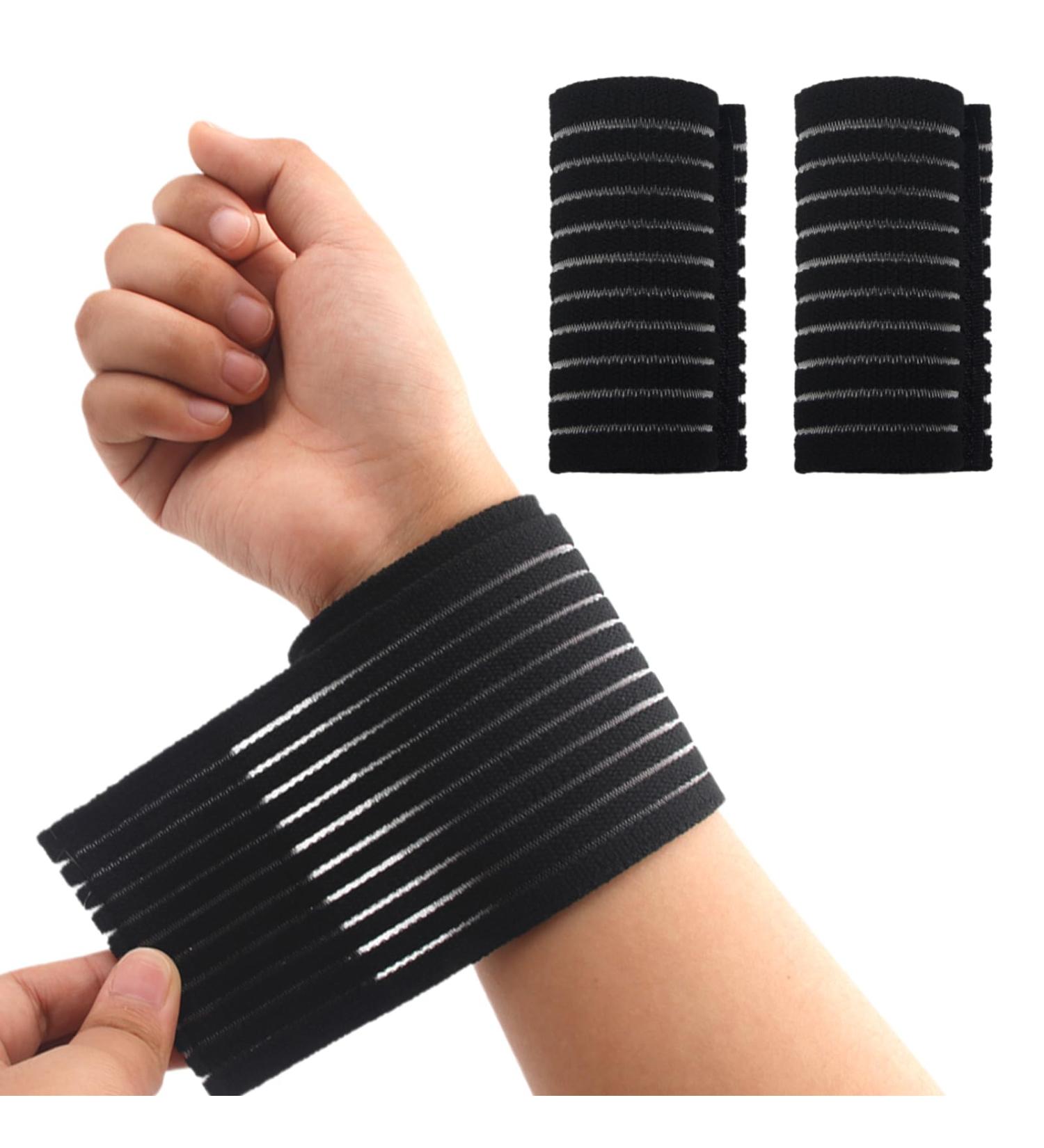Buy 2 PACK Carpal Tunnel Wrist Brace - Compression Strap for Men & Women Highly Elastic Hand Wraps for Fitness Tennis & Workouts - Black - Buy Online on GoSupps.com