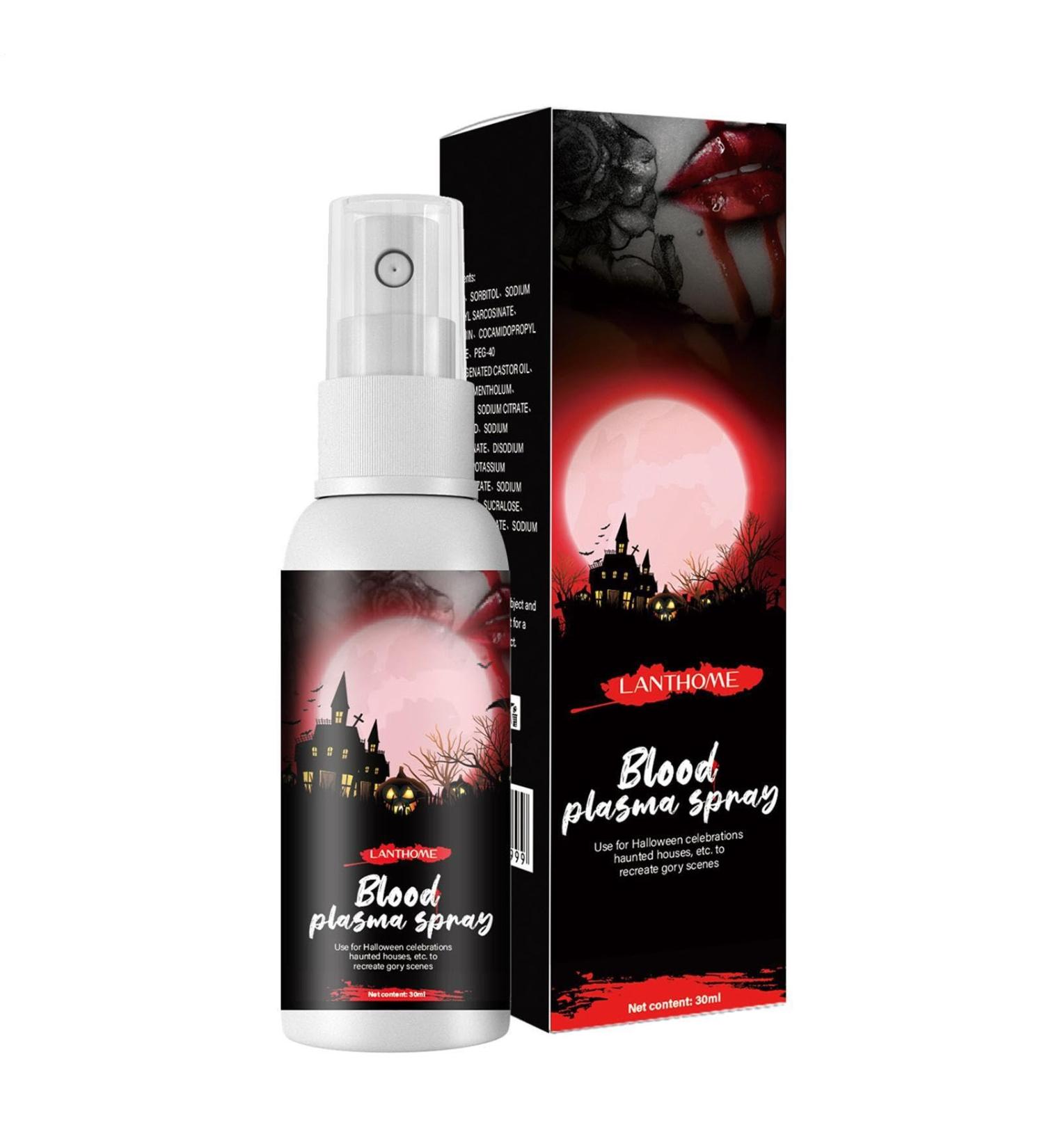 Opilroyn Halloween fake blood Halloween vampire blood spray Halloween fake blood makeup 30ml Halloween plasma spray simulated vampire fake blood zombie R fake blood accessories - Buy Online on GoSupps.com