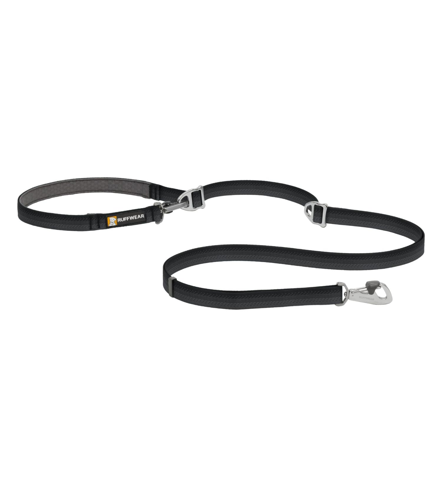 RUFFWEAR Switchbak Double-Ended Dog Lead - Adjustable and Hands-Free Leash for Training - Basalt Grey - Buy Online on GoSupps.com